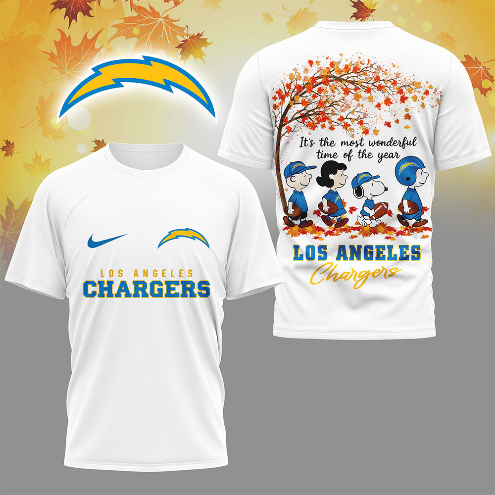 Los Angeles Chargers | Premium NFL Fall Season 3D Shirt HI