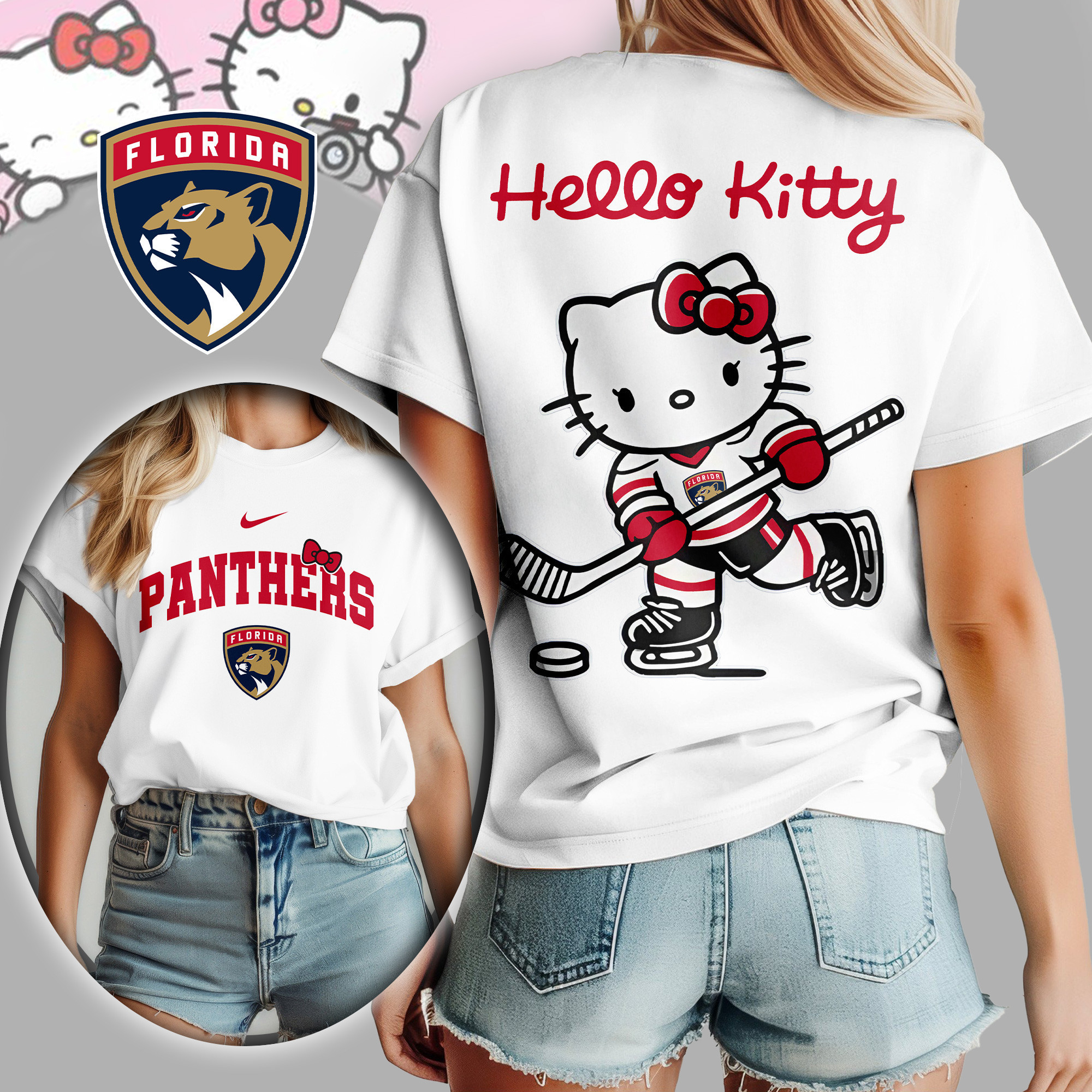 Florida Panthers | Premium NHL Hello Kitty Women's Shirt TD