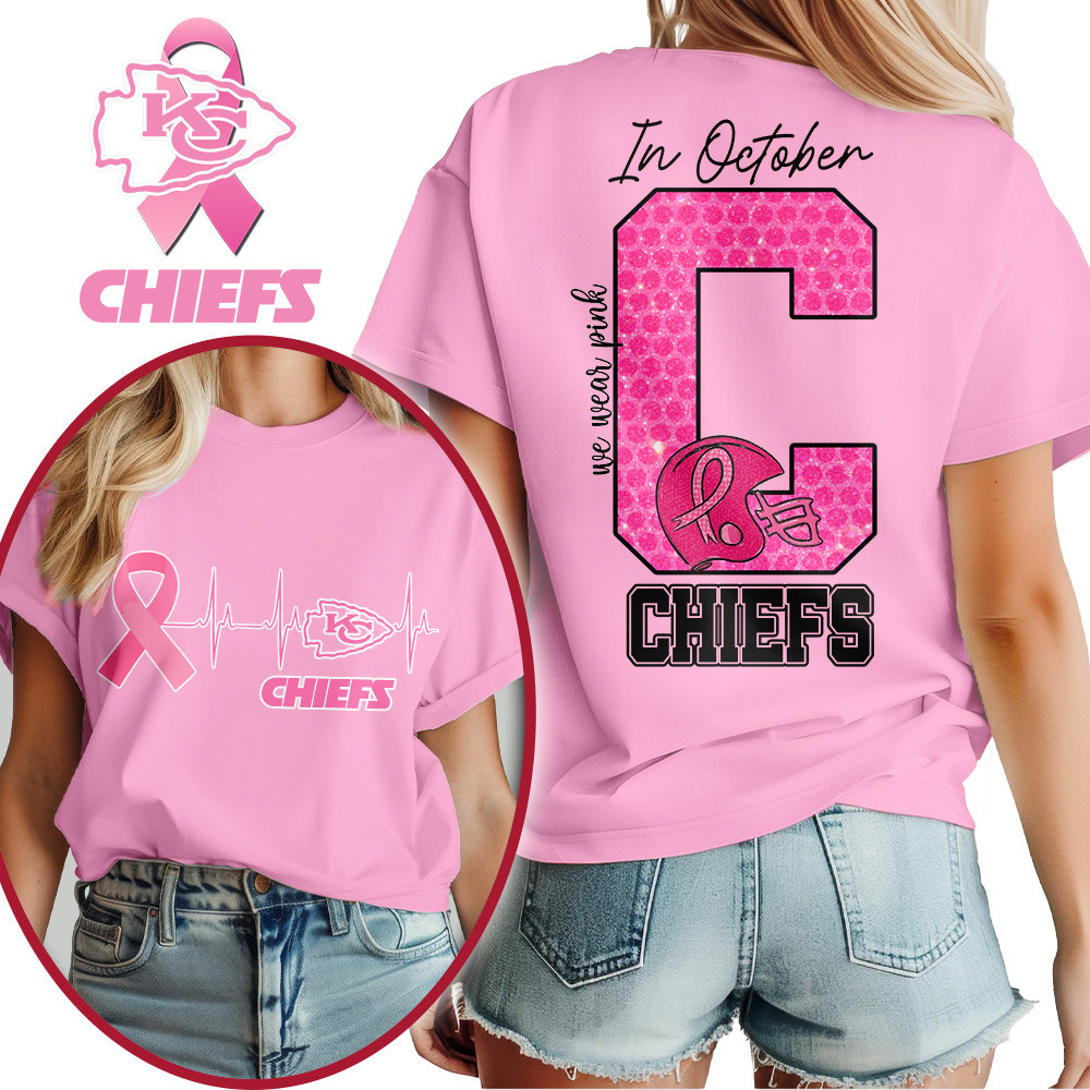 Kansas City Chiefs | Premium NFL Breast Cancer Women's Shirt MM