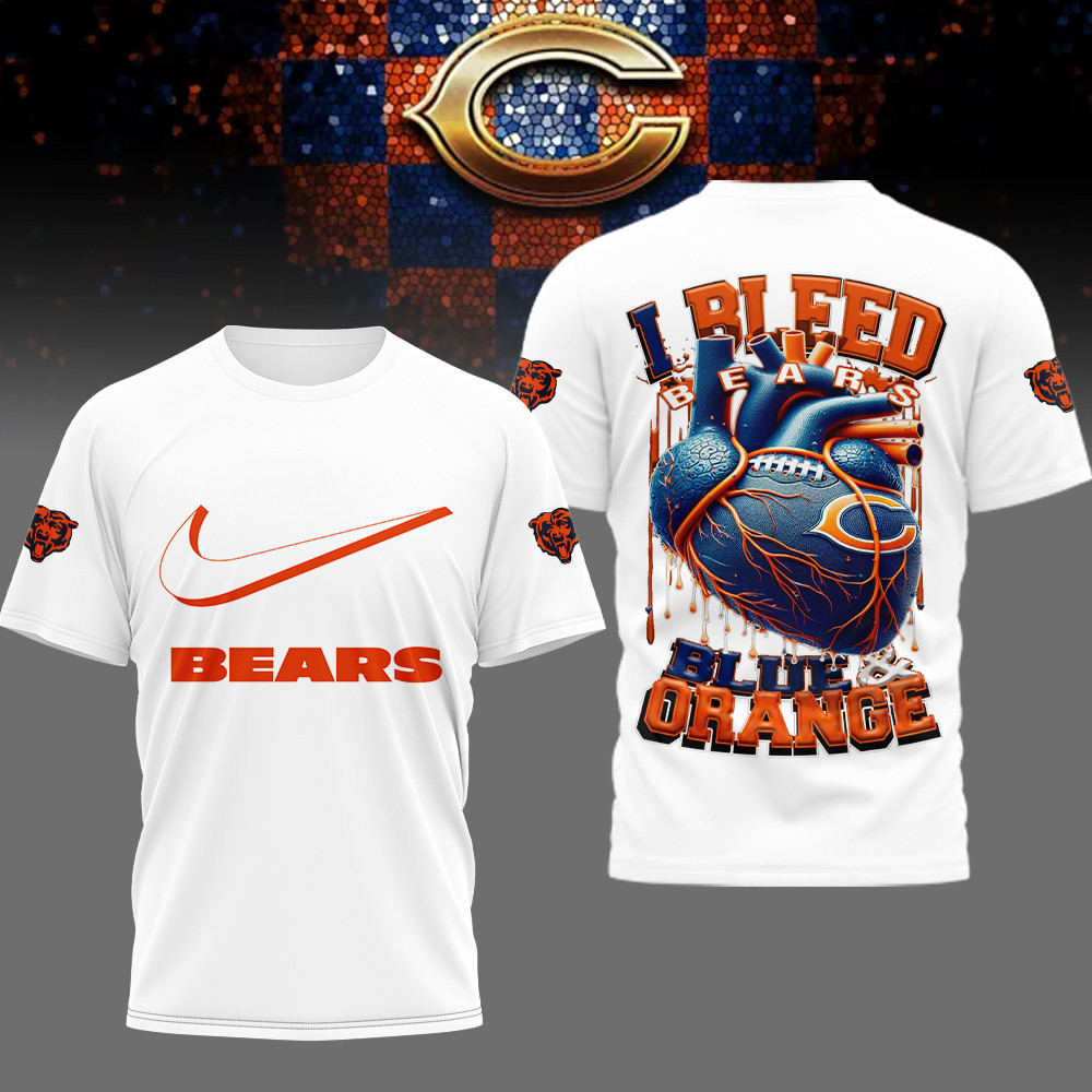 Chicago Bears | Premium NFL I Bleed 3D Shirt HI