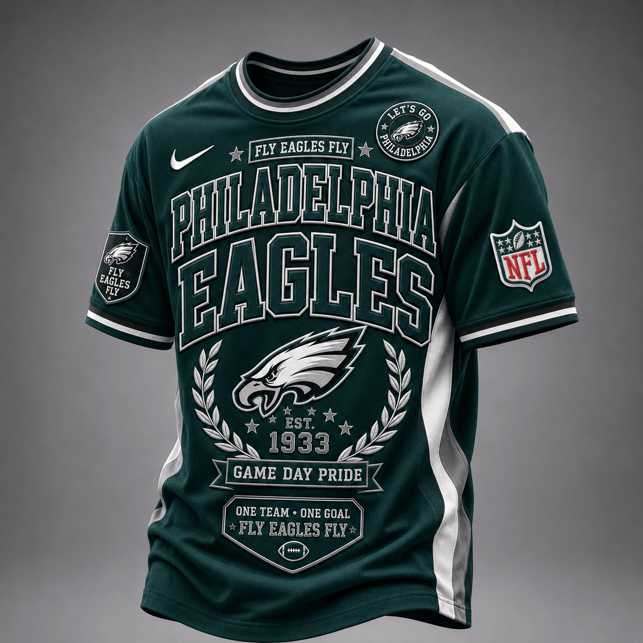 Philadelphia Eagles | Premium NFL Classic Game Day Football Fan T-Shirt TD