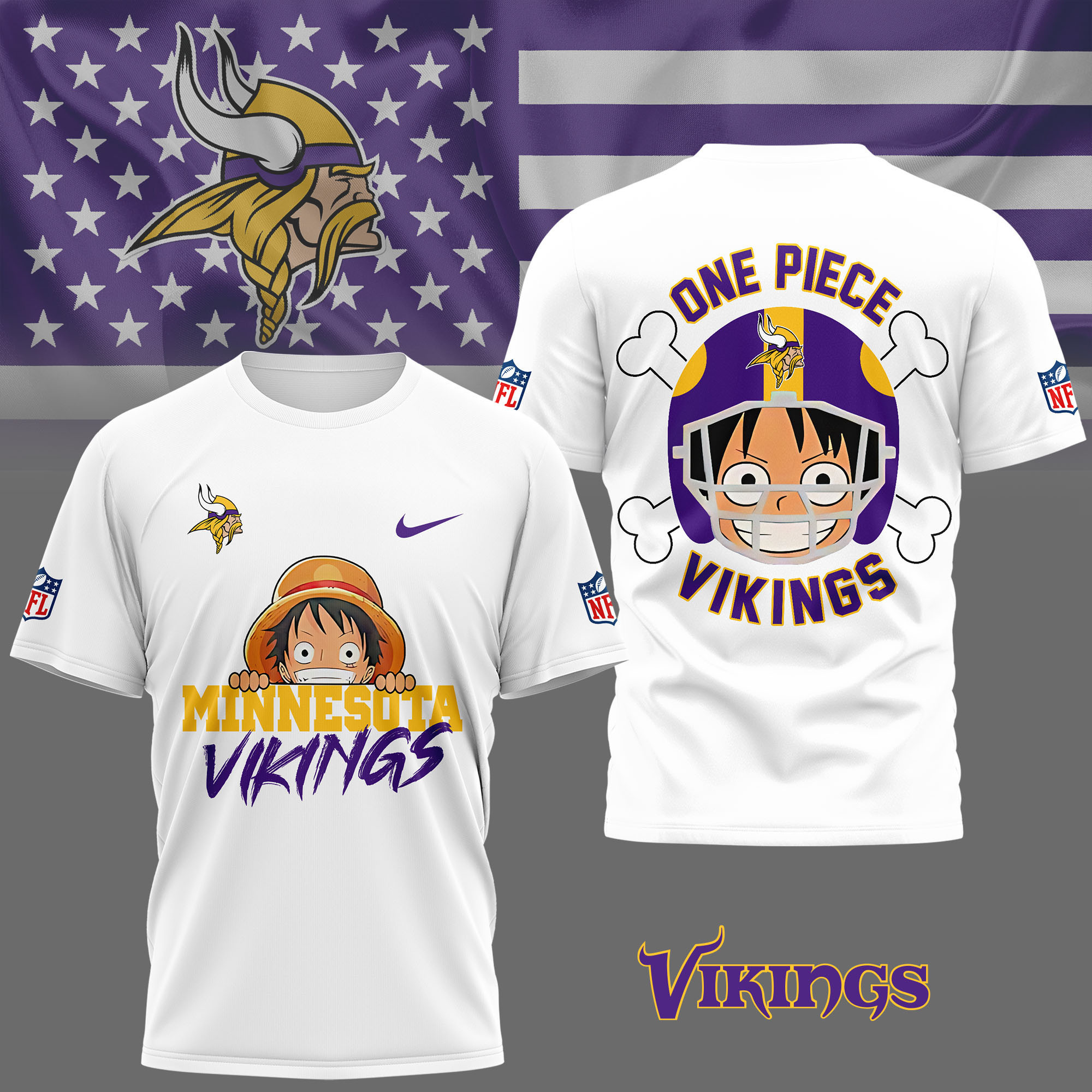 Minnesota Vikings | Premium NFL One Piece Fan 3D Shirt NY