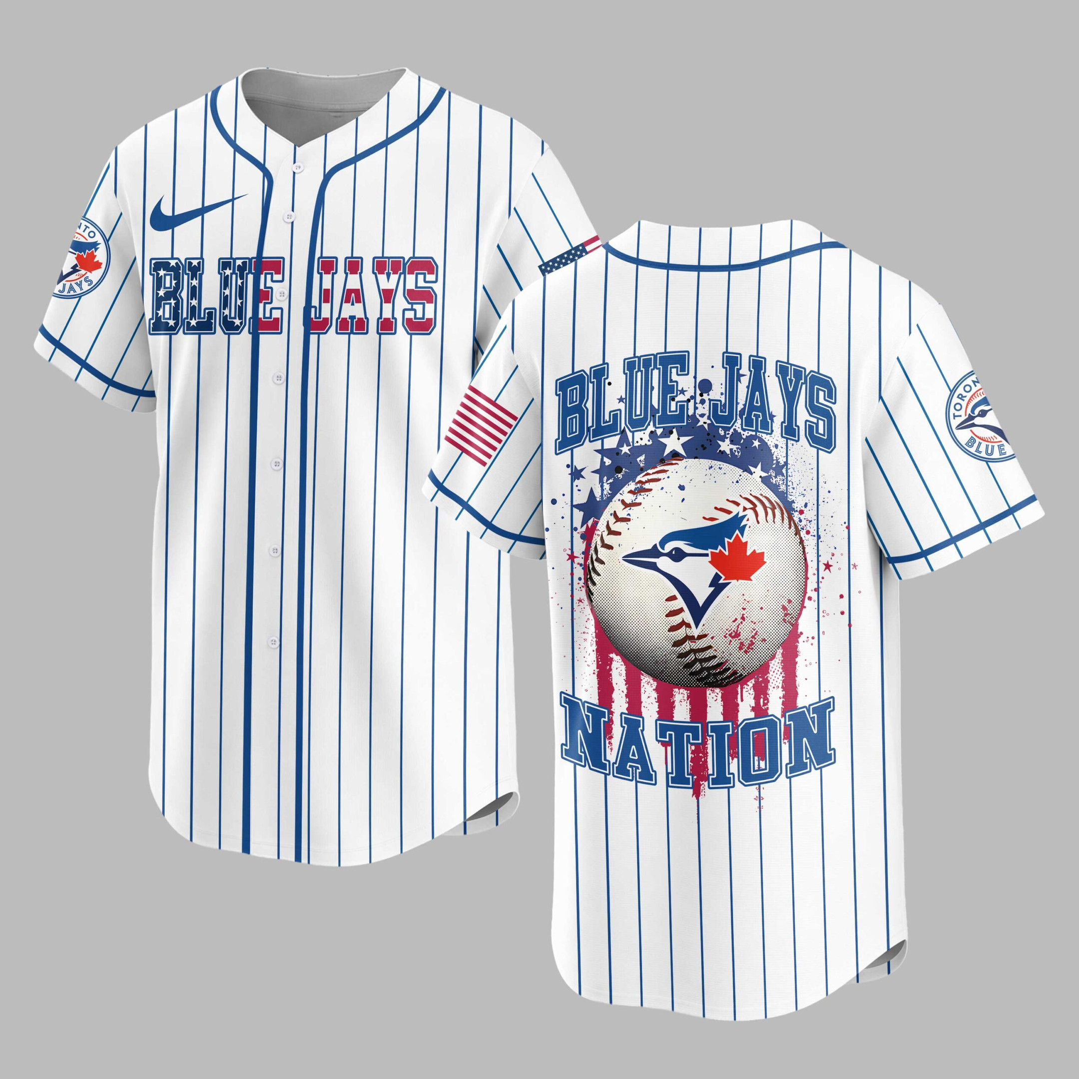 Toronto Blue Jays | MLB USA Flag Edition Premium Baseball Jersey
