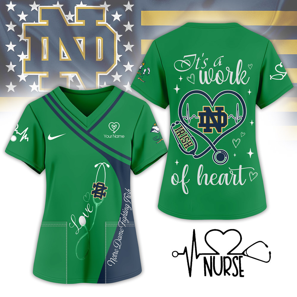 Notre Dame Fighting Irish | Premium NCAA Nurse Pride 3D Shirt NY