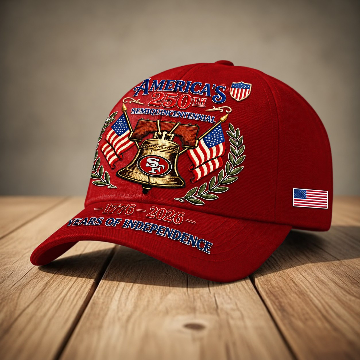 San Francisco 49ers | Premium NFL 1776-2026 Years Of Independence Classic Cap TD