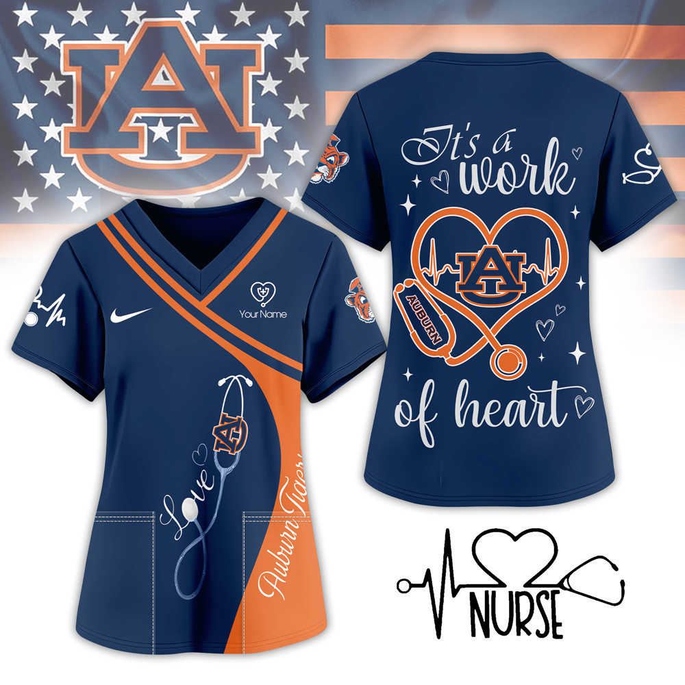 Auburn Tigers | Premium NCAA Nurse Pride 3D Shirt NY