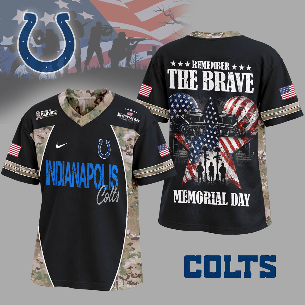 Indianapolis Colts | Premium NFL Memorial Day V-neck Baseball Jersey HY