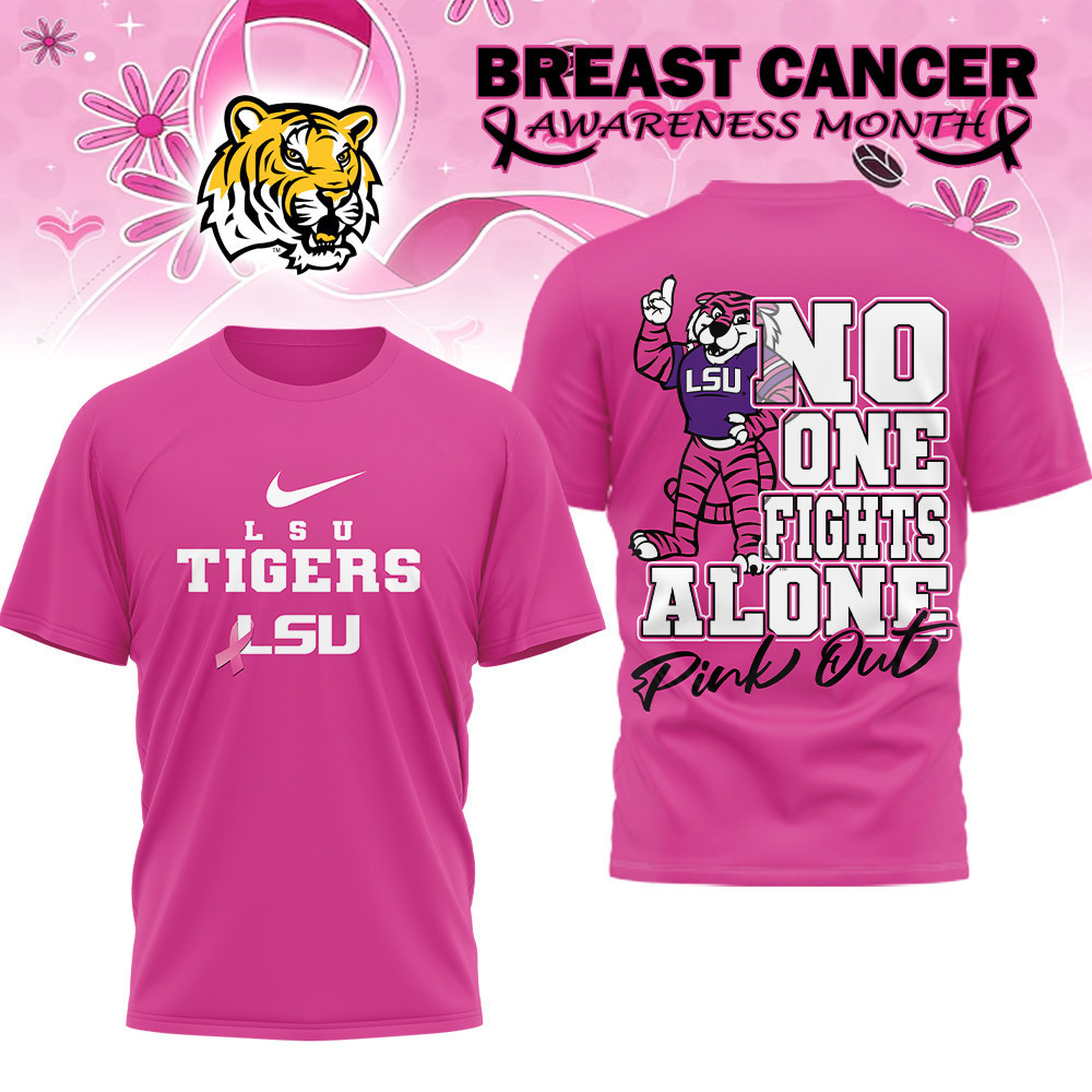 LSU Tigers | Premium NCAA Breast Cancer October T-Shirt MM