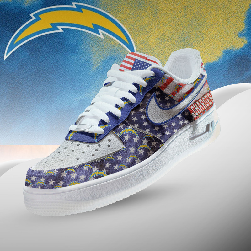 Los Angeles Chargers | Premium NFL 250 Years Of America AF1 Shoes HY