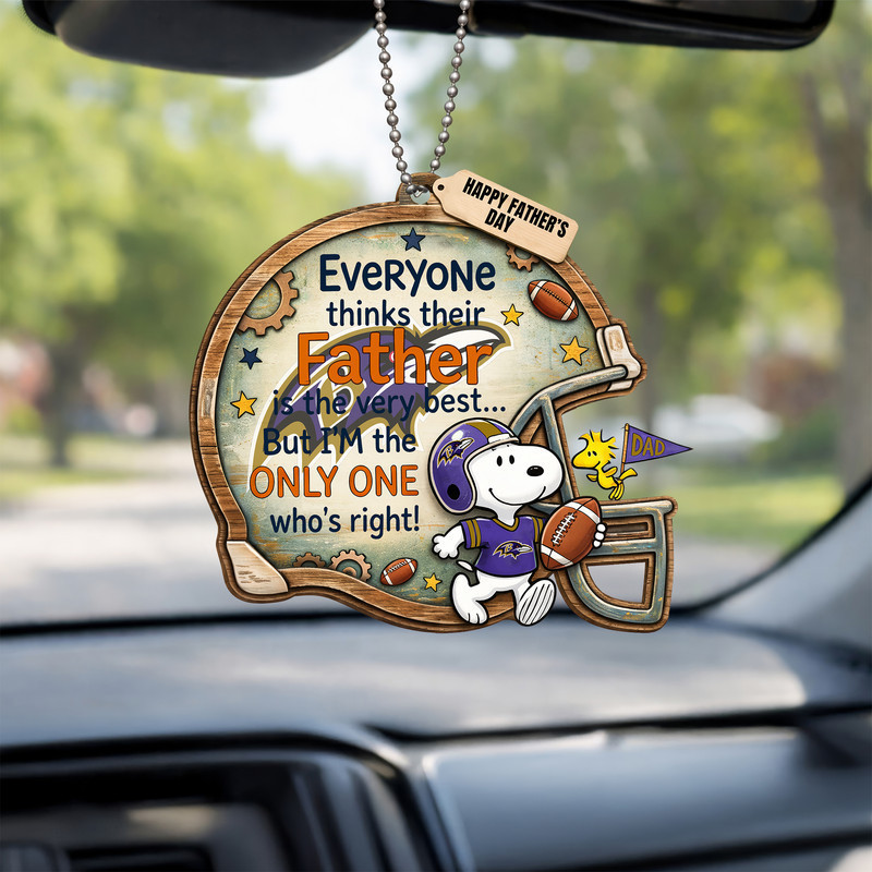 Baltimore Ravens | Premium NFL Father Day Car Hanging Ornament HY