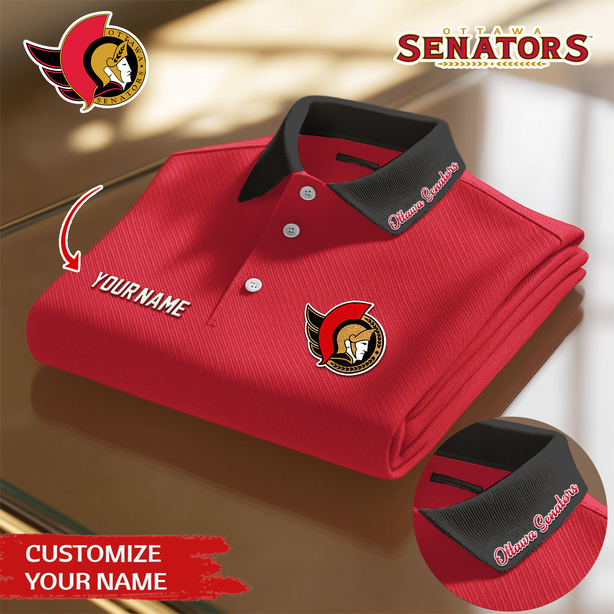 Ottawa Senators | Premium NHL Polo Shirt TD