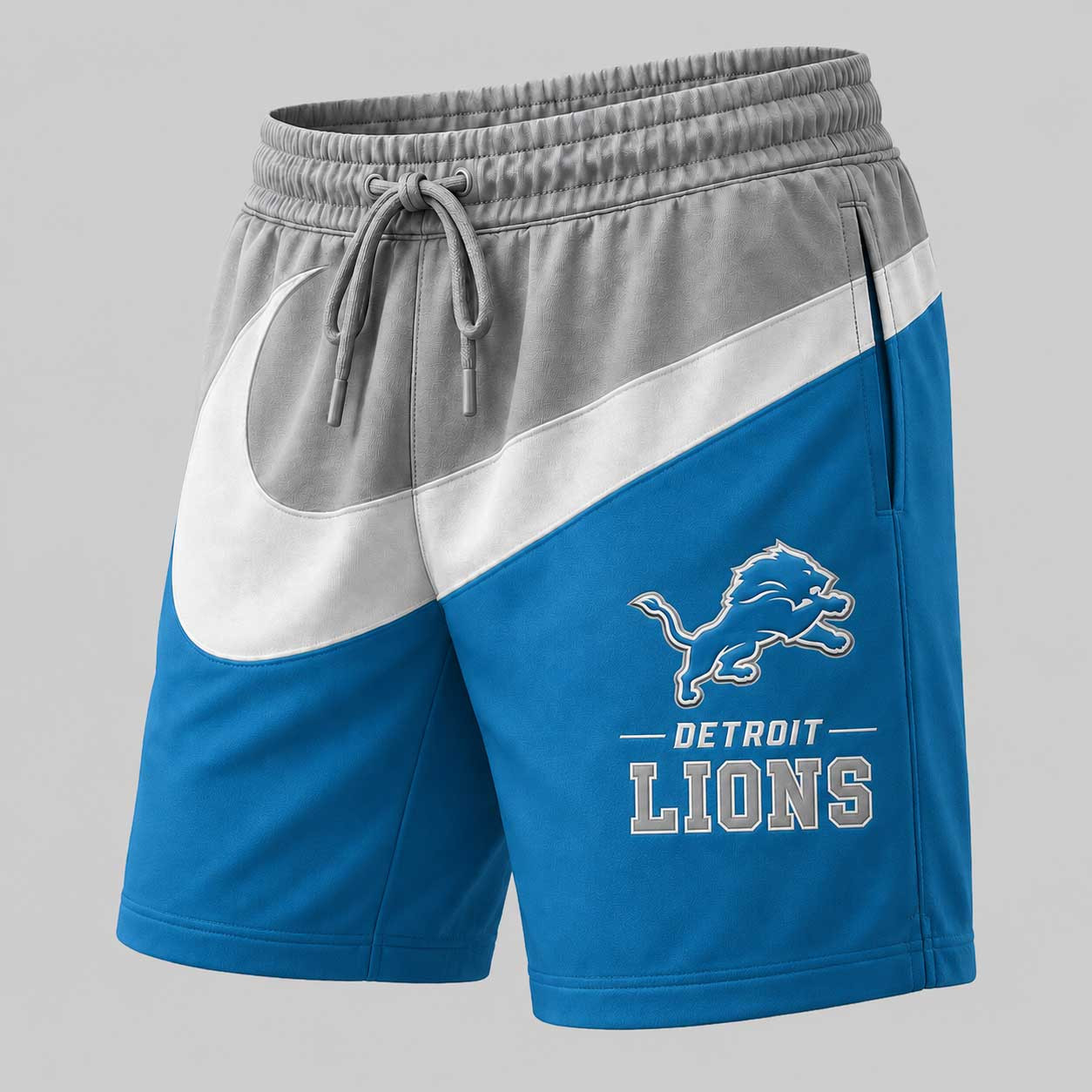 Detroit Lions | Premium NFL Swoosh Sports Shorts for Loyal Fans TD