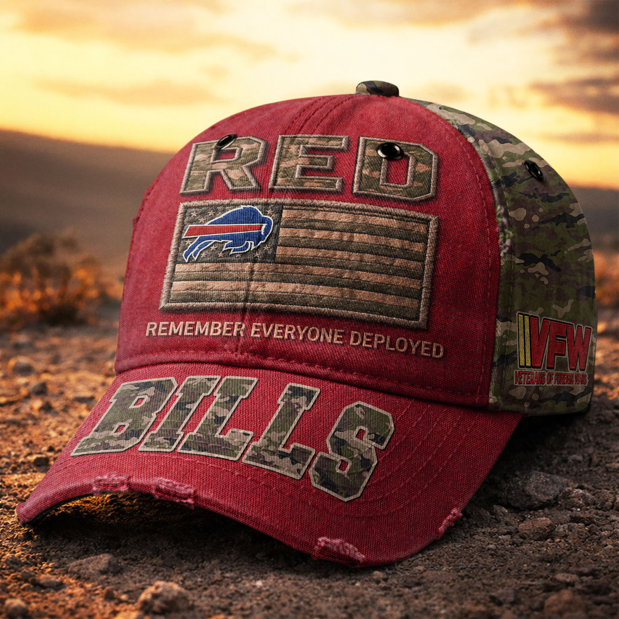 Buffalo Bills | Premium NFL Remember Everyone Deployed Classic Cap TD