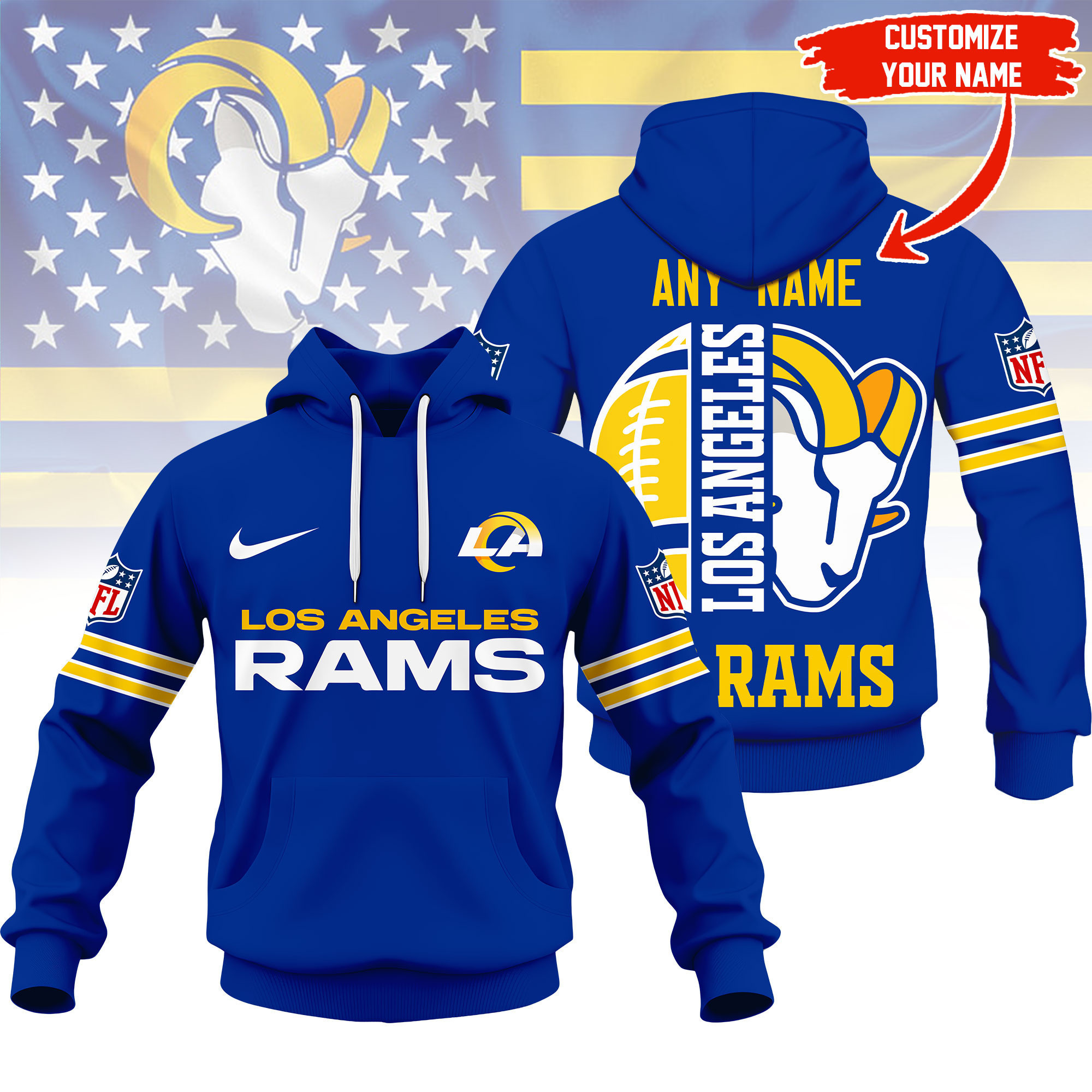 Los Angeles Rams | Premium NFL Fan Hoodie NY
