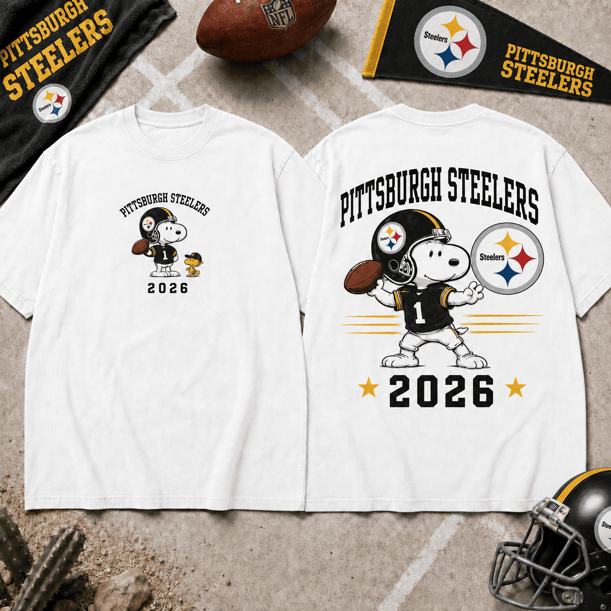 Pittsburgh Steelers | Premium Snoopy NFL Football 2026 3D Shirt For Football Fans NNK