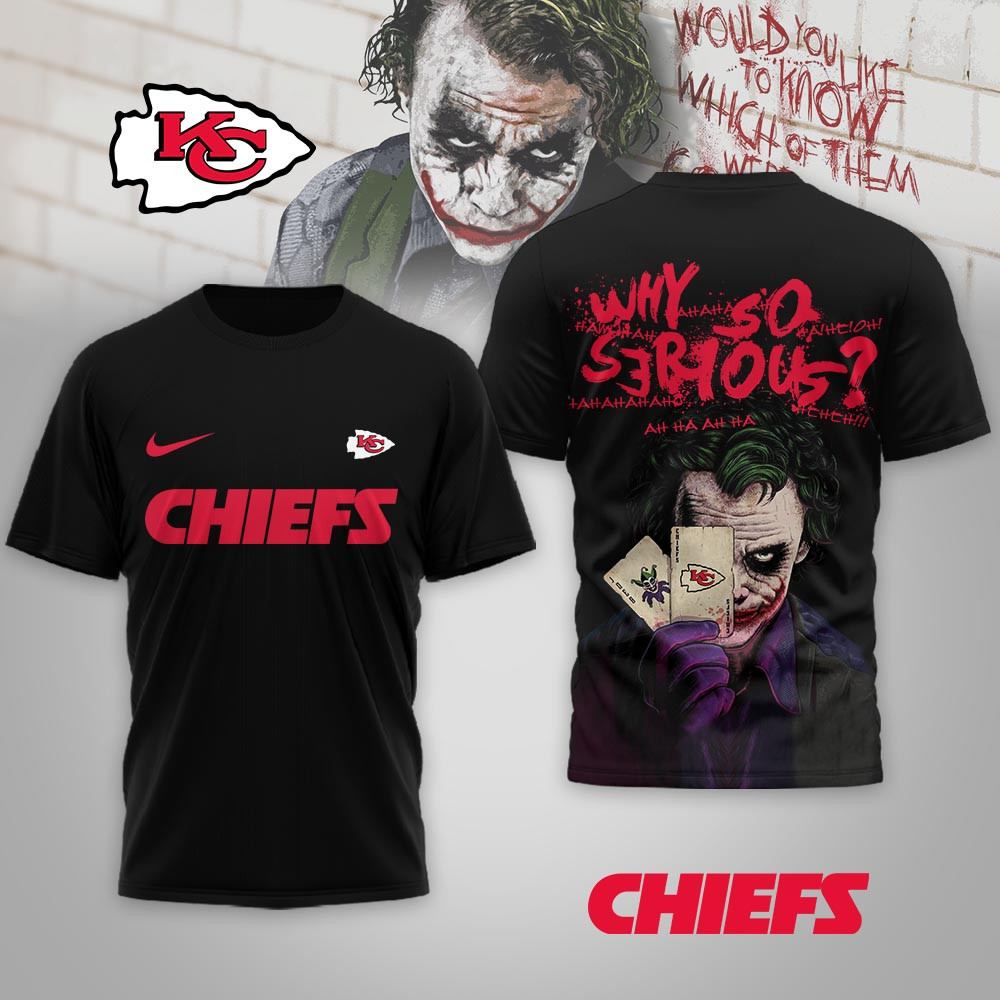 Kansas City Chiefs | Premium NFL Joker Why So Serious 3D Shirt NP