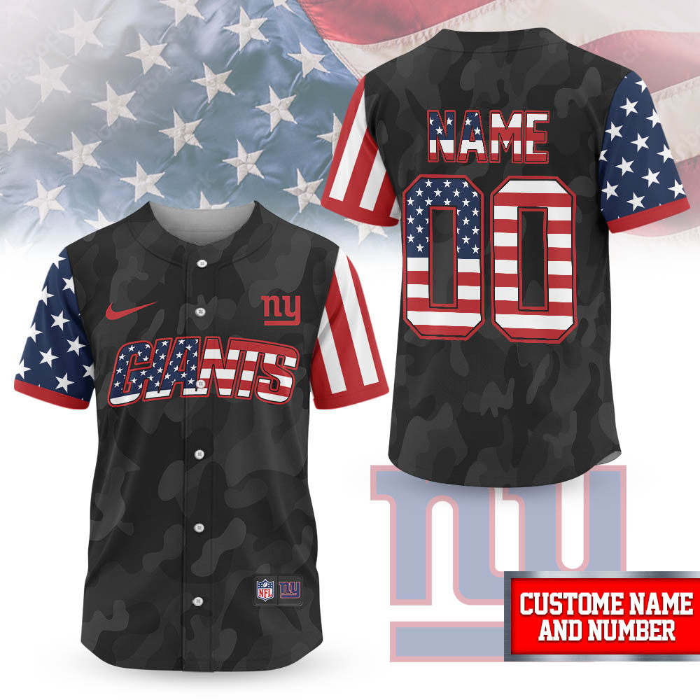 New York Giants | Premium NFL American Pride Custom Jersey Shirt NTH1
