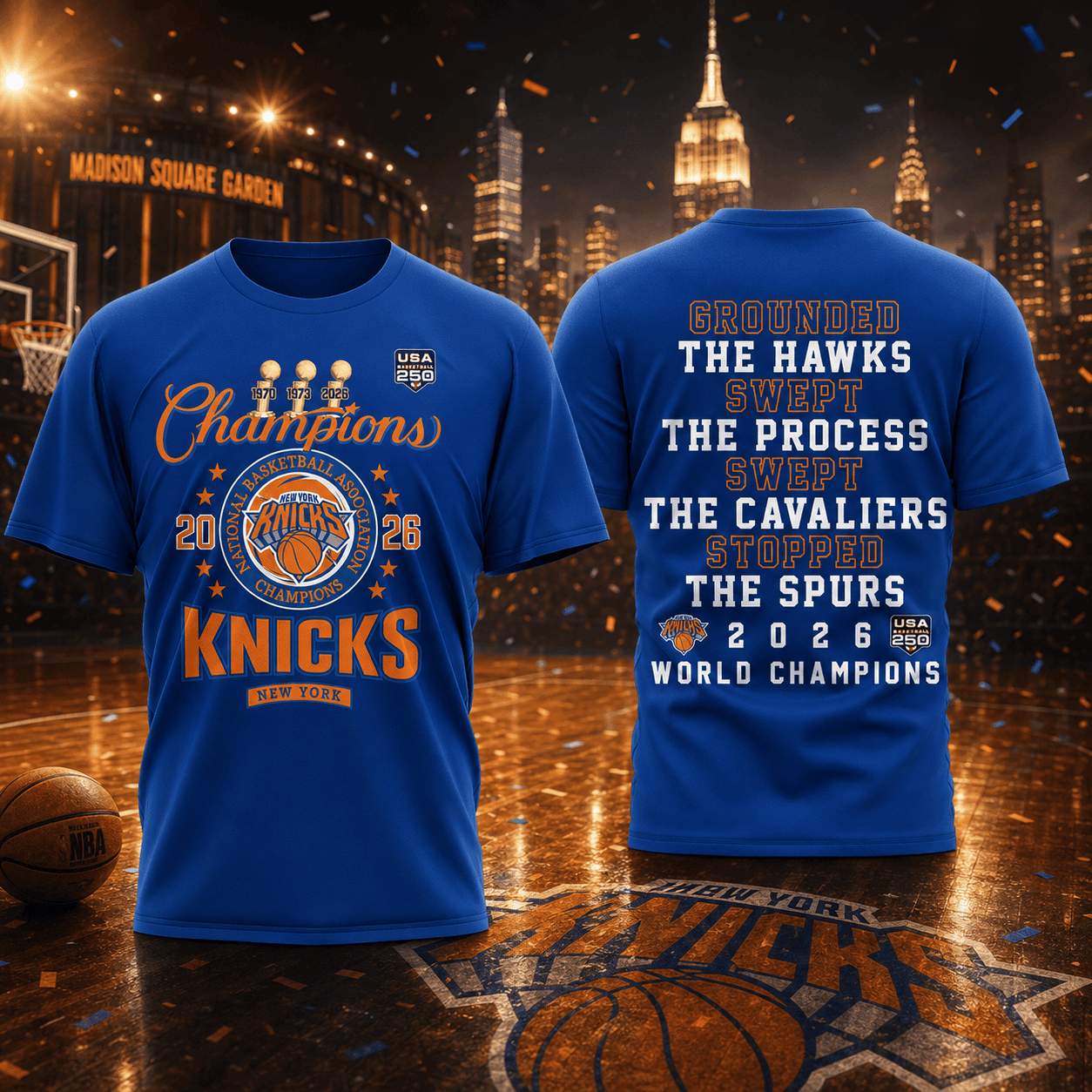 New York Knicks | Premium 2026 NBA Champions 3D Shirt TD