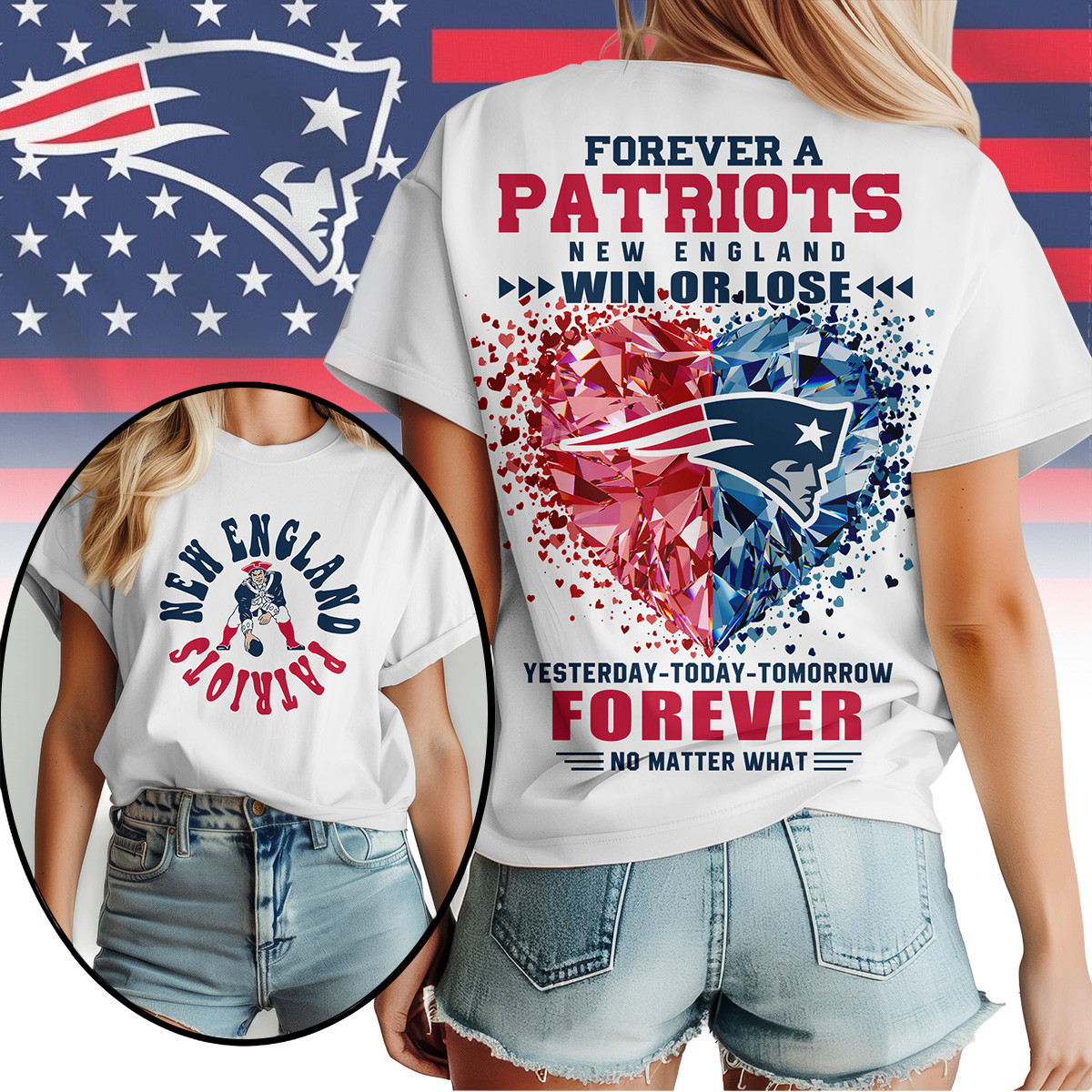 New England Patriots | Premium NFL Win or Lose Always Loyal Women's Shirt NY