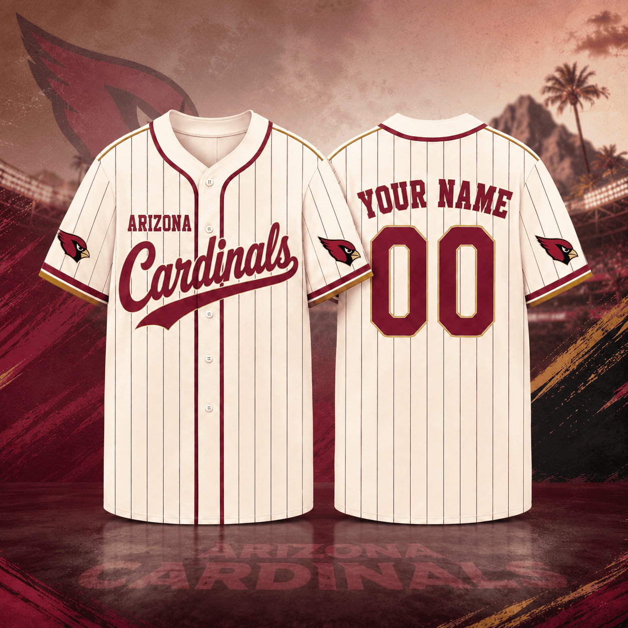 Arizona Cardinals | Premium NFL Personalized Game Day Jersey NNK