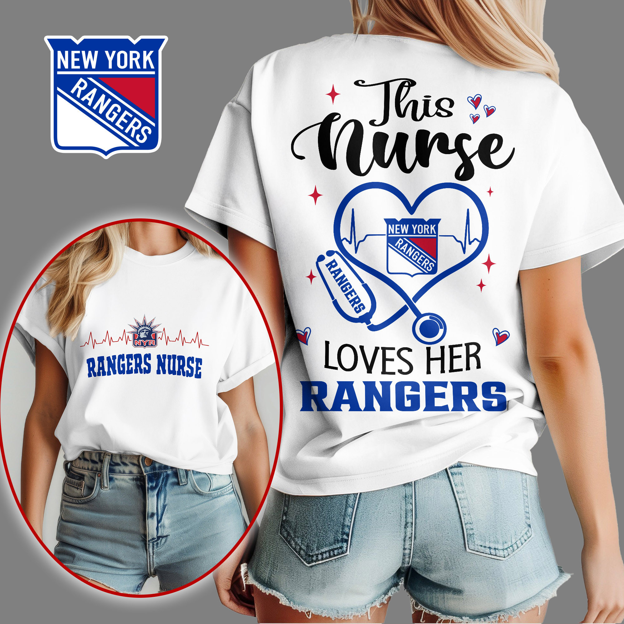 New York Rangers | Premium NHL Nurse Appreciation Month Women's Shirt NY