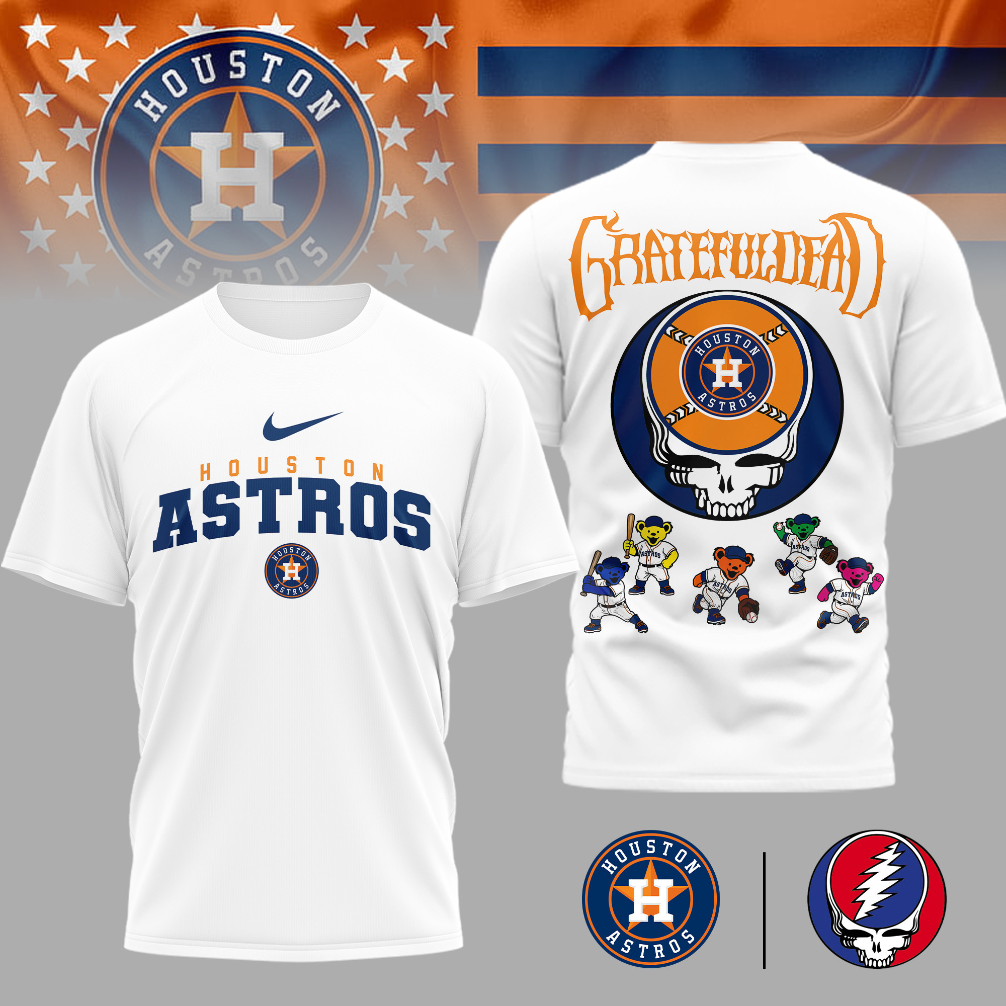 Houston Astros | Premium MLB Deadhead 3D Shirt TD