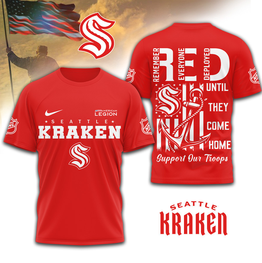 Seattle Kraken | Premium NHL Red Friday Shirt TD