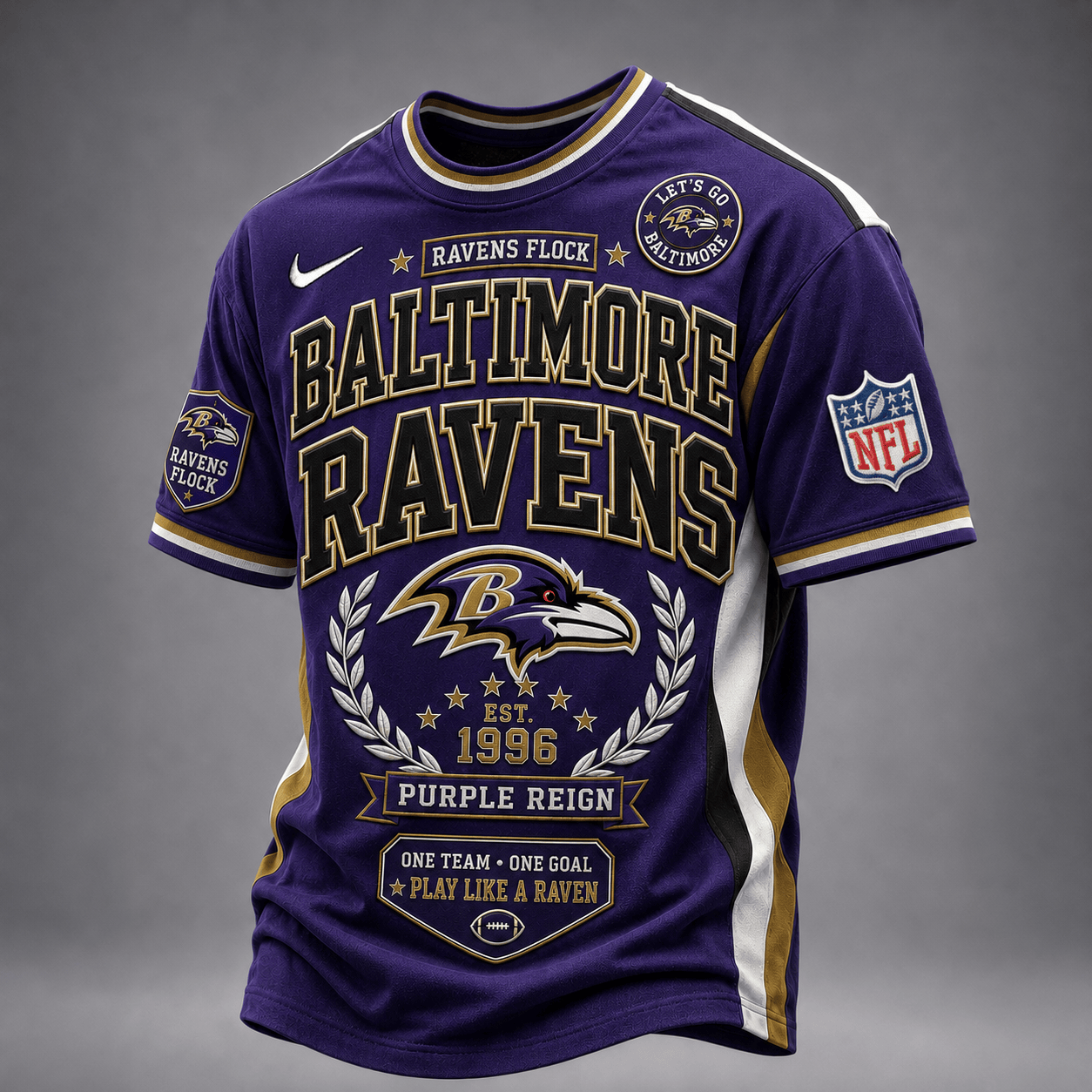 Baltimore Ravens | Premium NFL Classic Game Day Football Fan T-Shirt TD