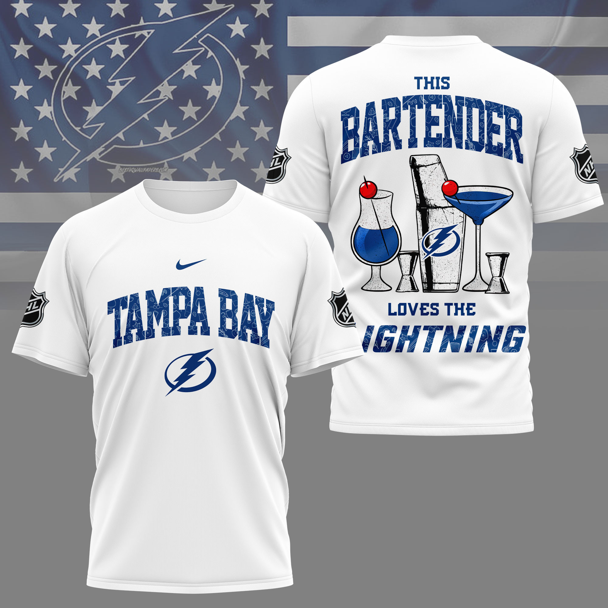 Tampa Bay Lightning | Premium NHL Bartender Fan 3D Shirt NY