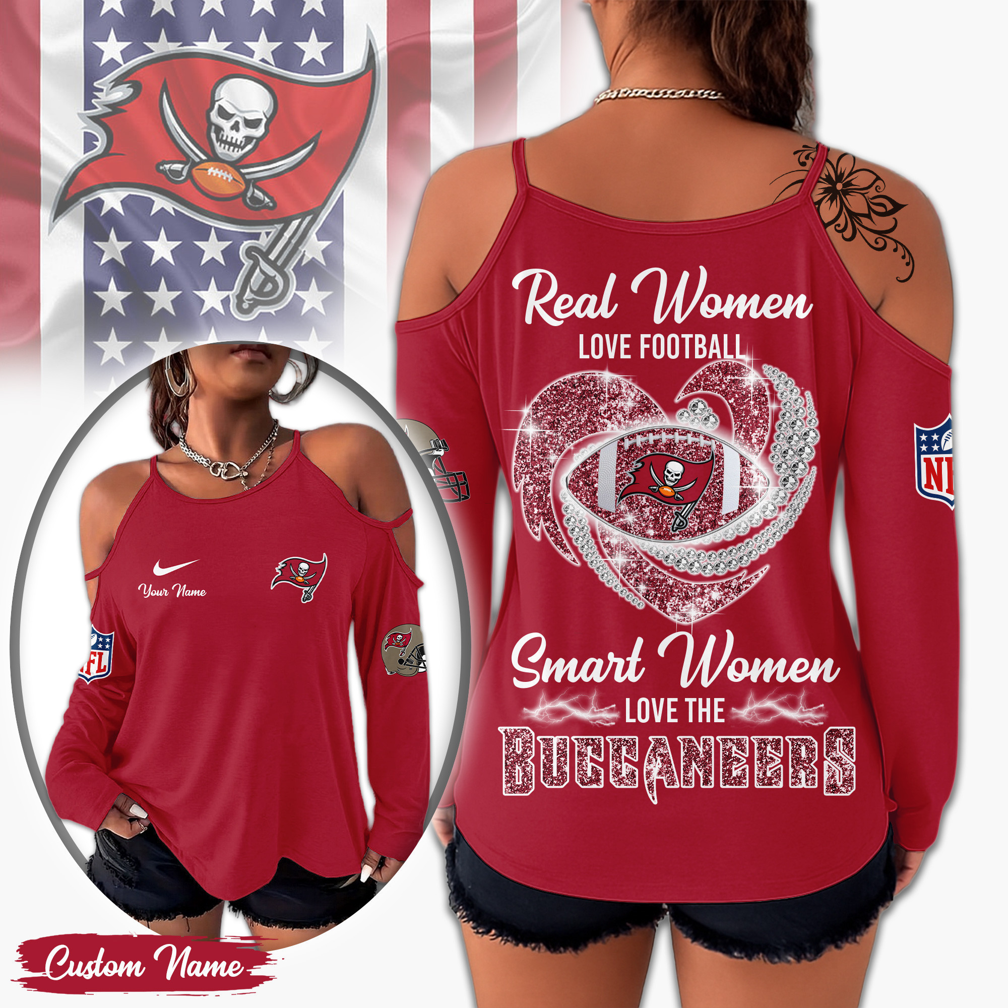 Tampa Bay Buccaneers | Premium NFL Lady Tshirt TD