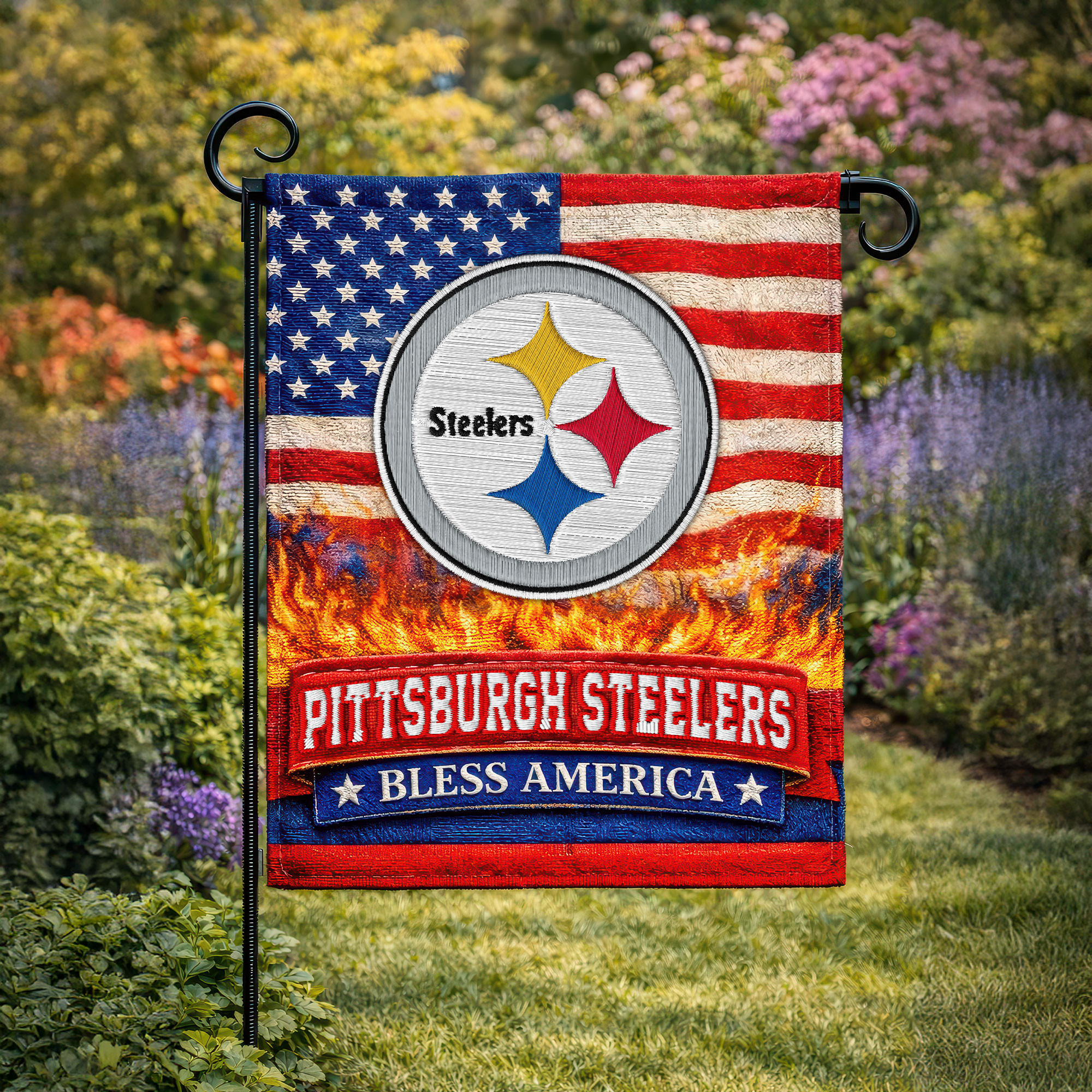 Pittsburgh Steelers | Premium NFL 250 Years Of America Freedom Flag NY