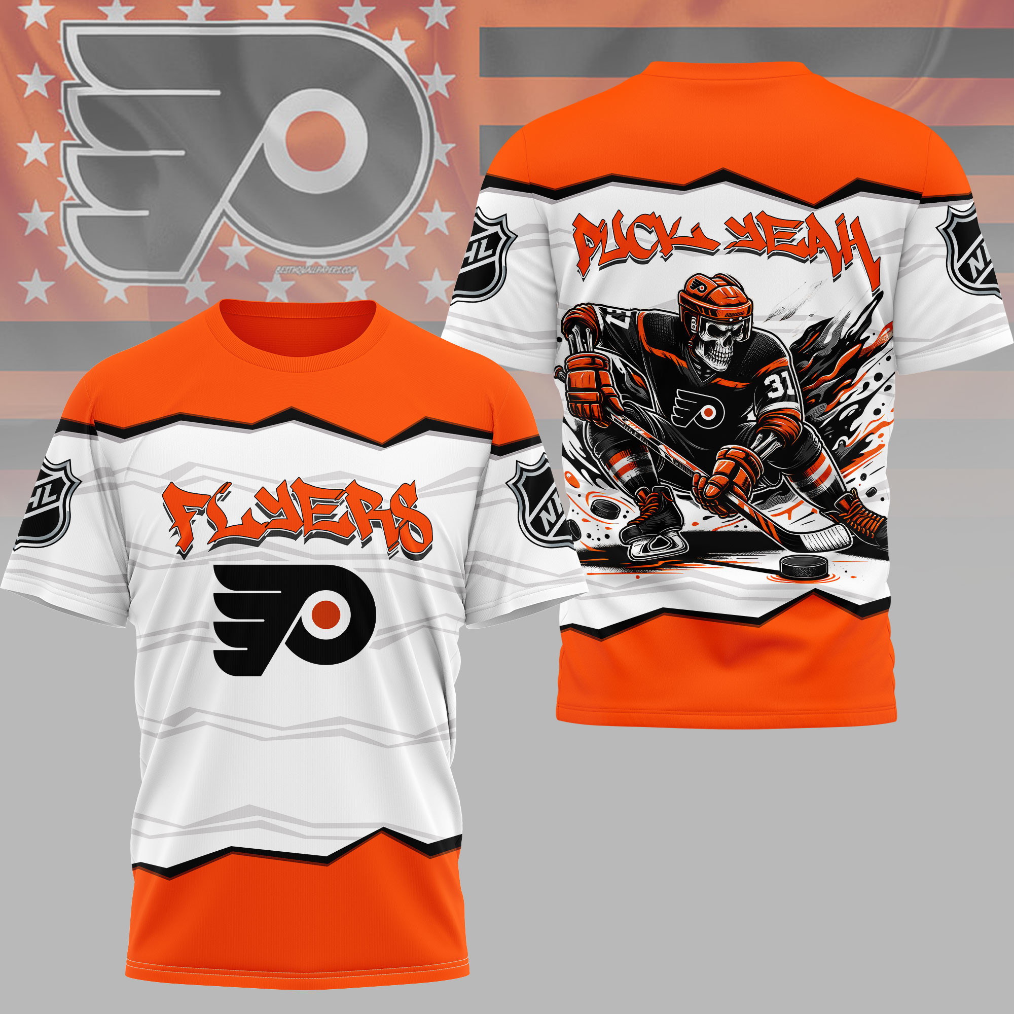 Philadelphia Flyers | Premium NHL Puck Yeah 3D Shirt HY