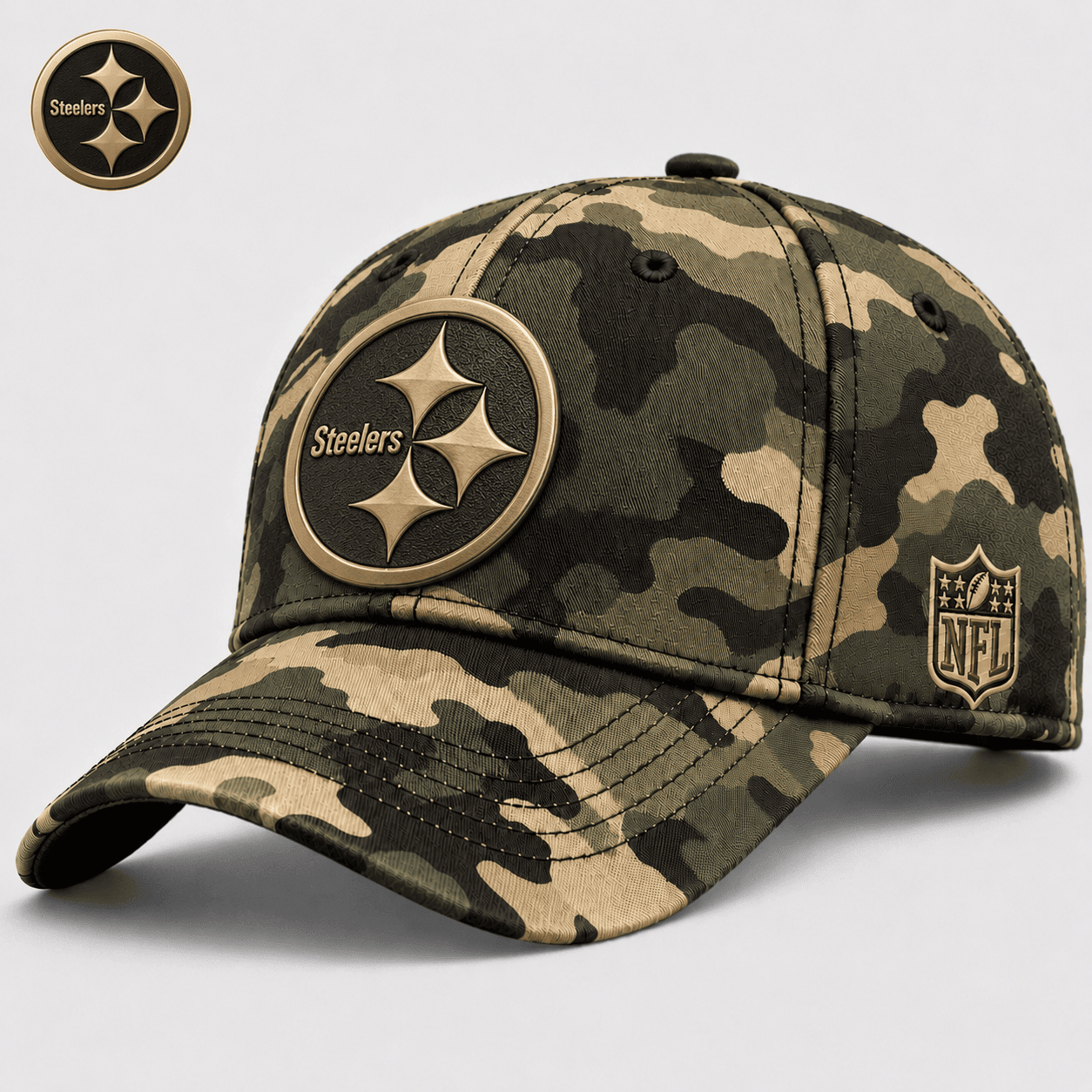 Pittsburgh Steelers | Premium NFL Army Camo Game Day Cap NY