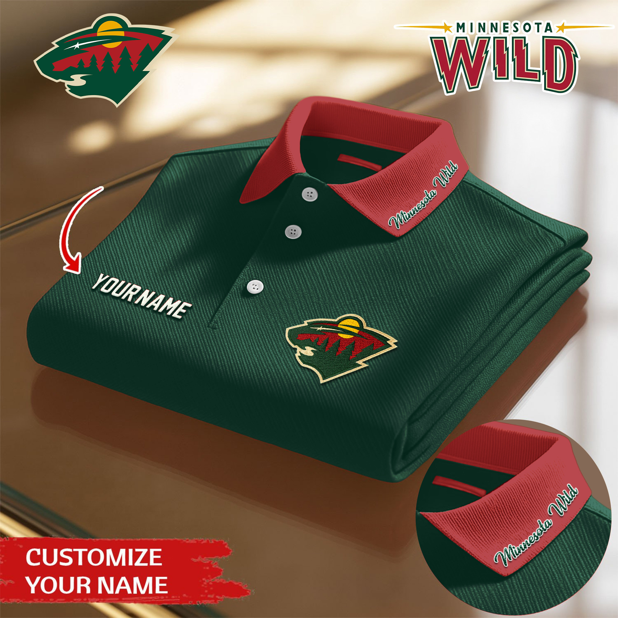 Minnesota Wild | Premium NHL Polo Shirt TD