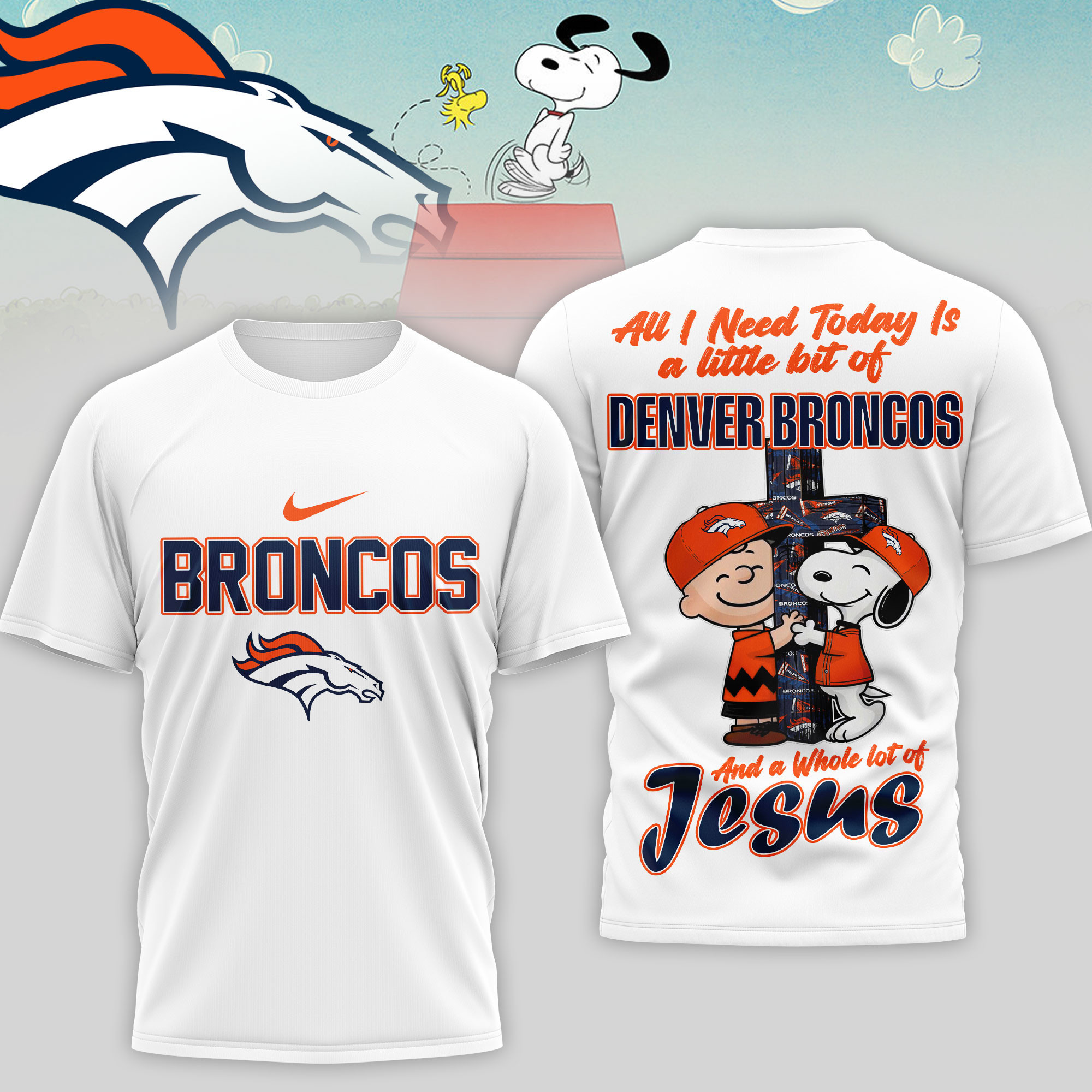 Denver Broncos | Premium NFL League Blessing 3D Shirt NTH1