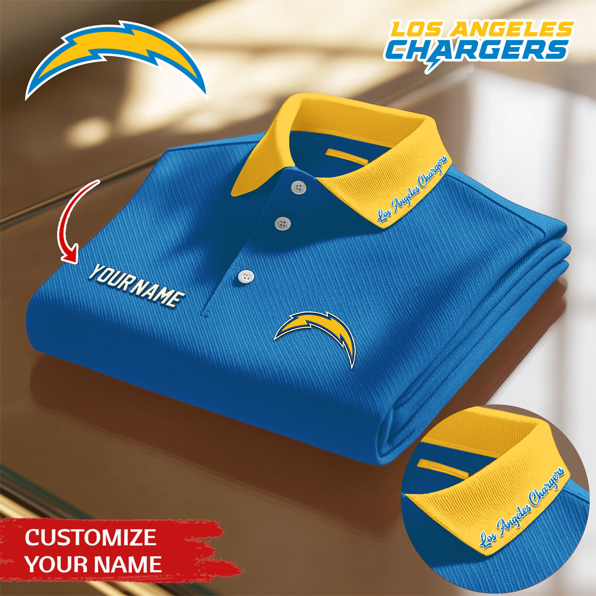 Los Angeles Chargers | Premium NFL Polo Shirt TD