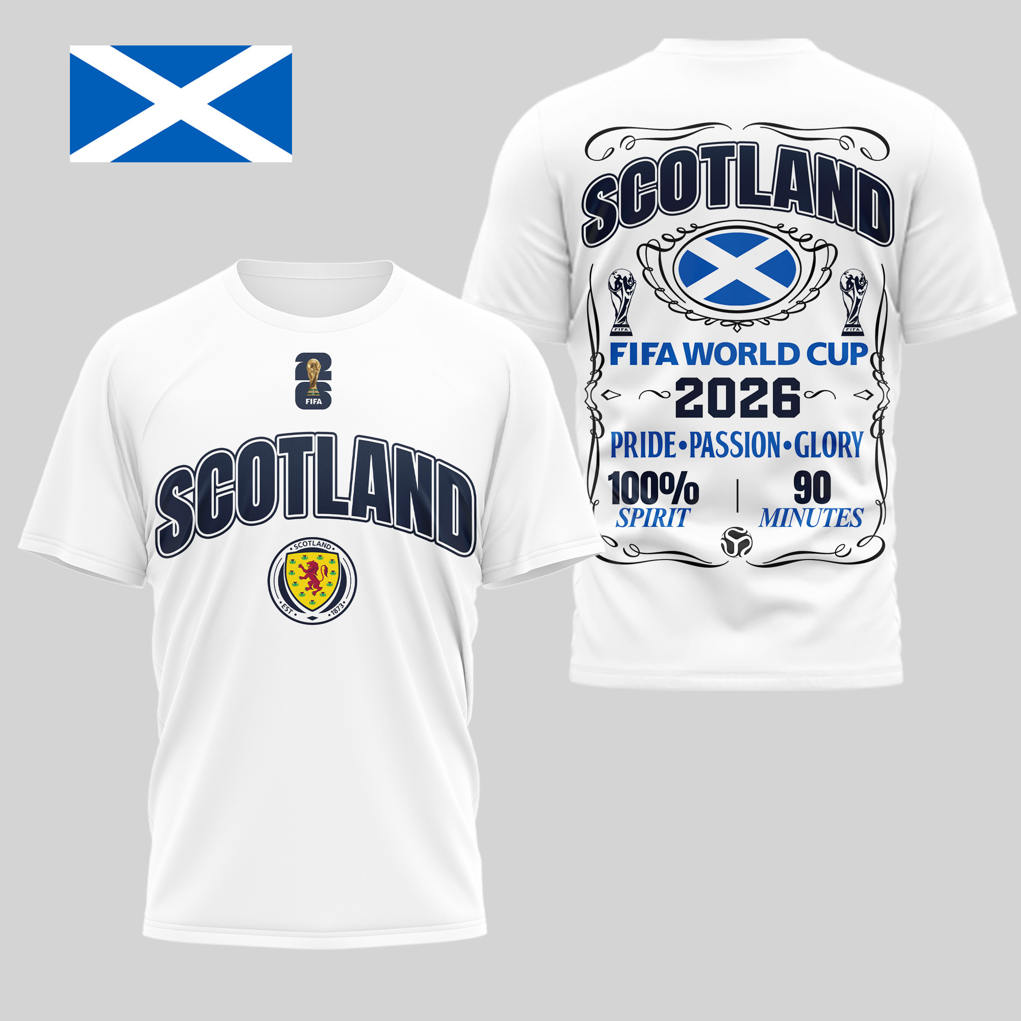 Scotland | Premium WC26 Pride Passion Glory 3D Shirt TD
