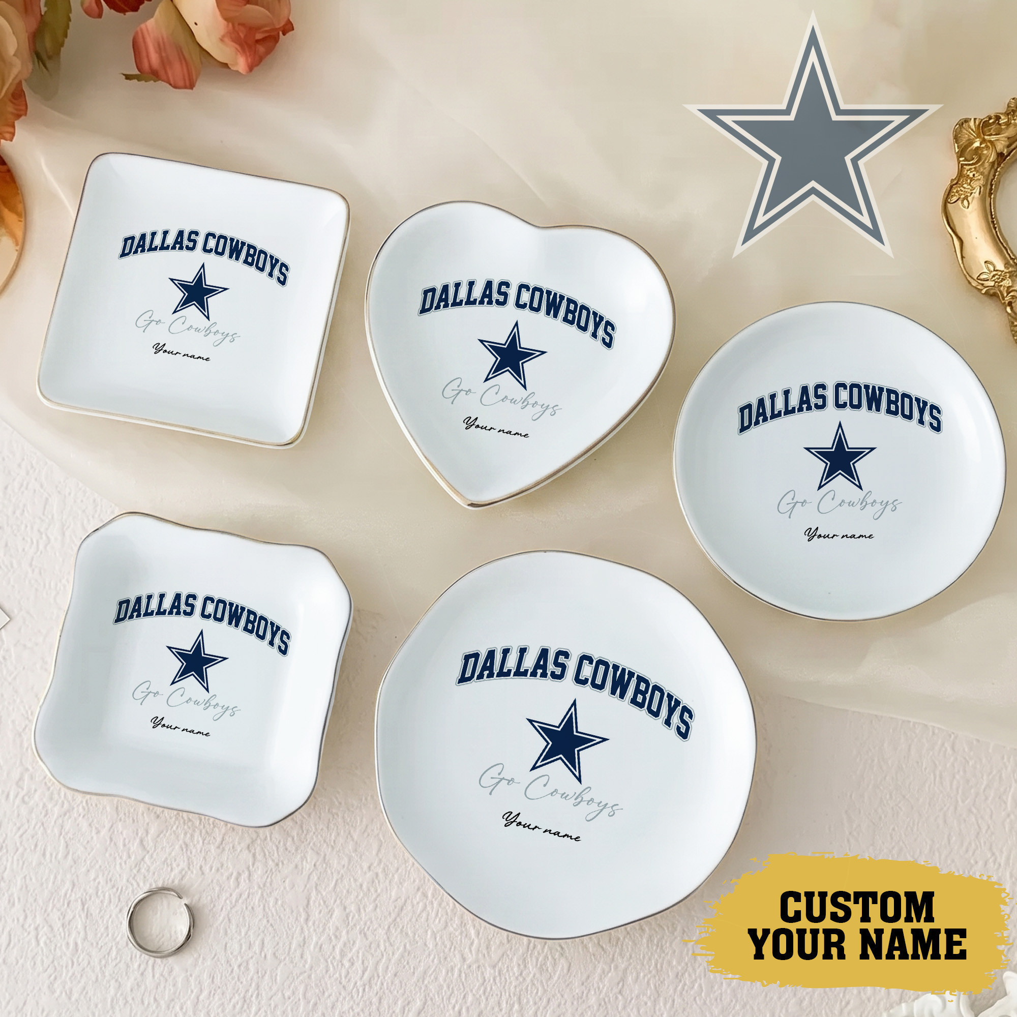 Dallas Cowboys | Premium NFL Game Day Jewelry Dish NY