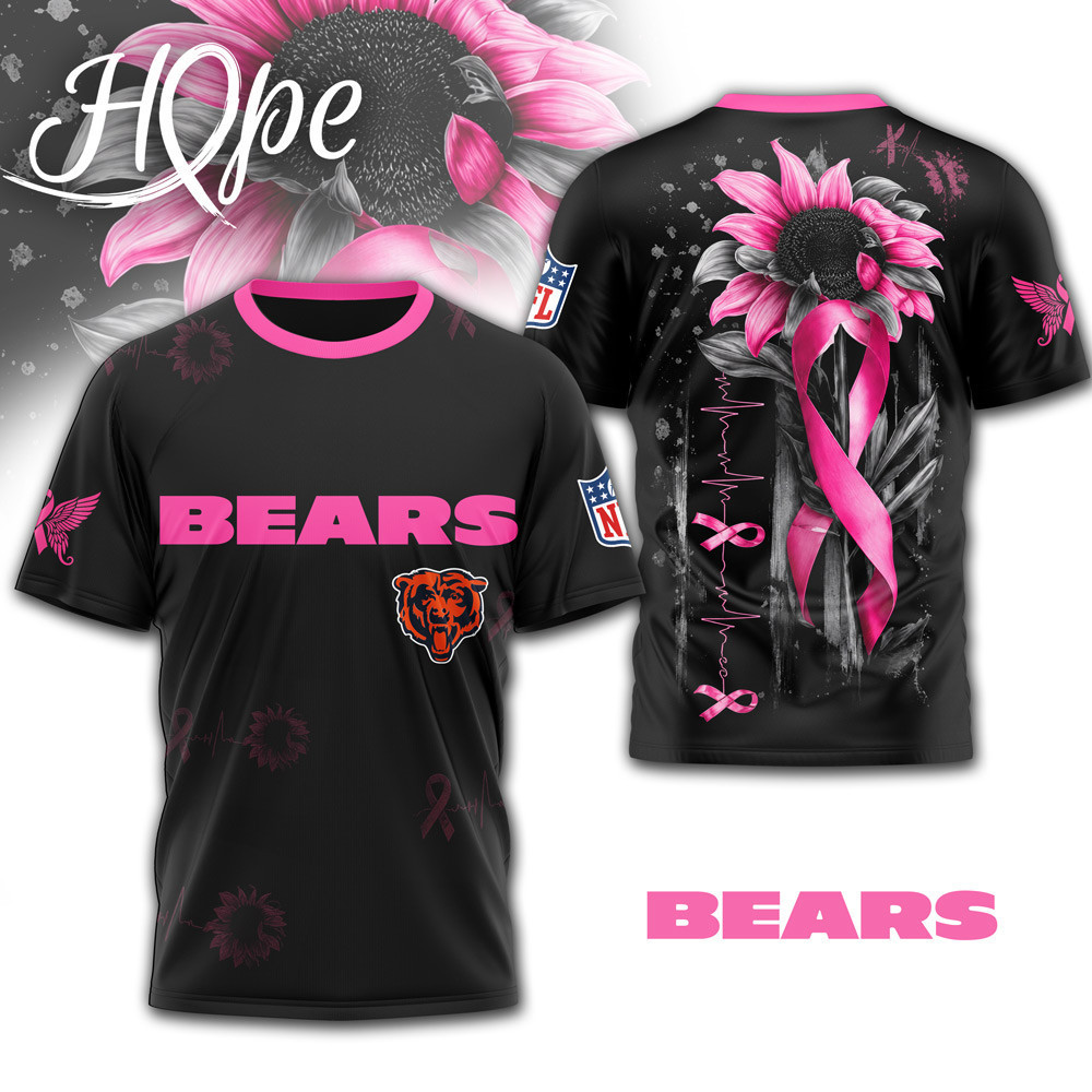 Chicago Bears | Premium NFL Hope Pink Ribbon 3D Shirt NTH1
