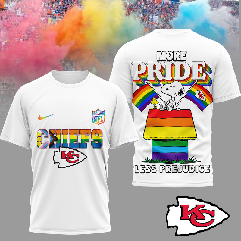 Kansas City Chiefs | Premium NFL Snoopy Pride Month 3D T-Shirt HY