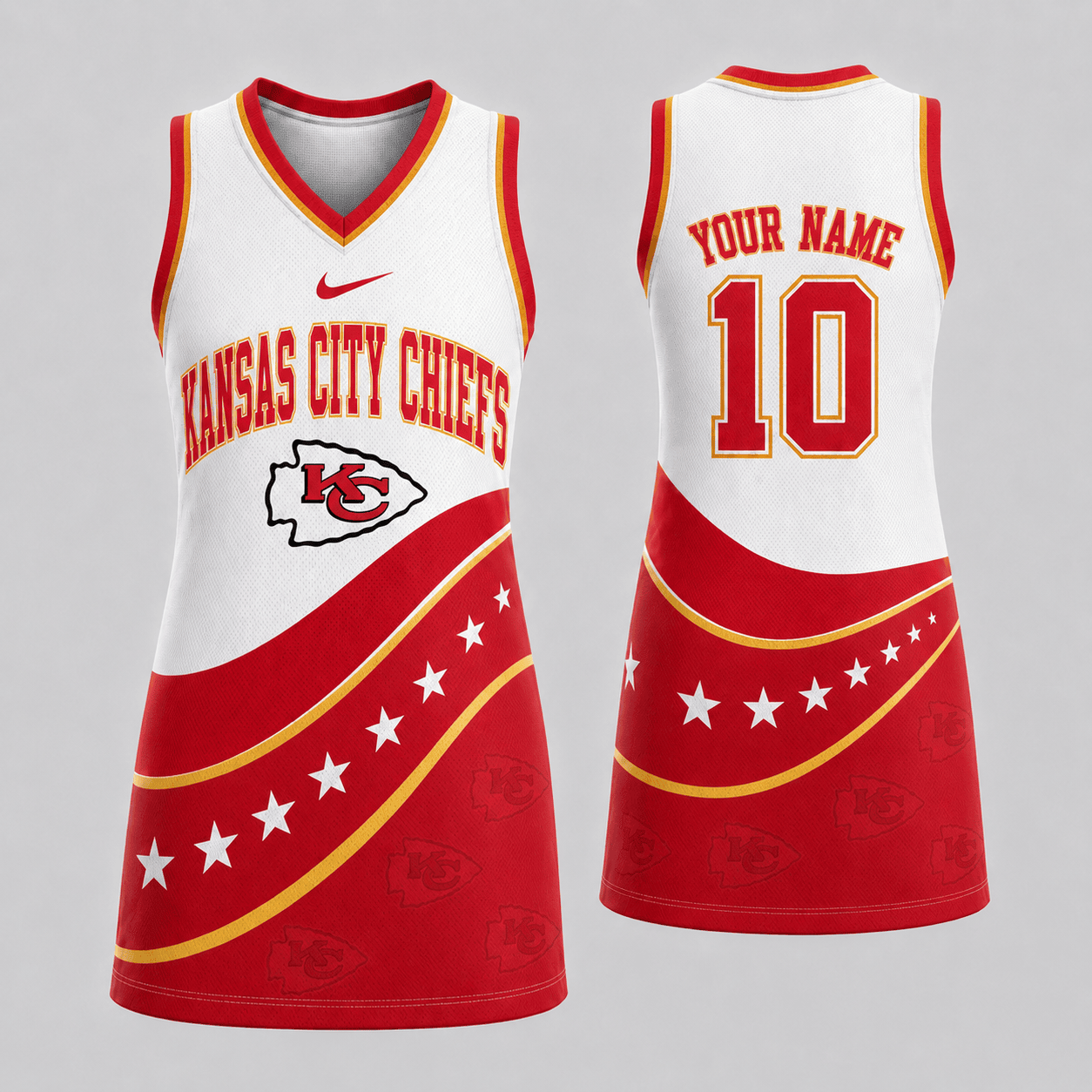 Kansas City Chiefs | Premium NFL Bold Team Pride Women Jersey Dress TD