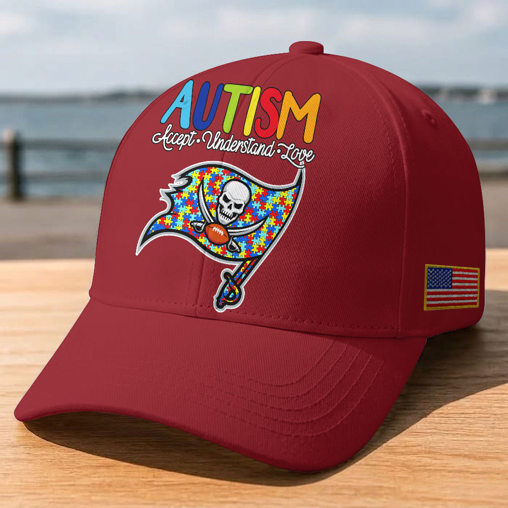 Tampa Bay Buccaneers | Premium Classic NFL Autism Awareness Puzzle Cap