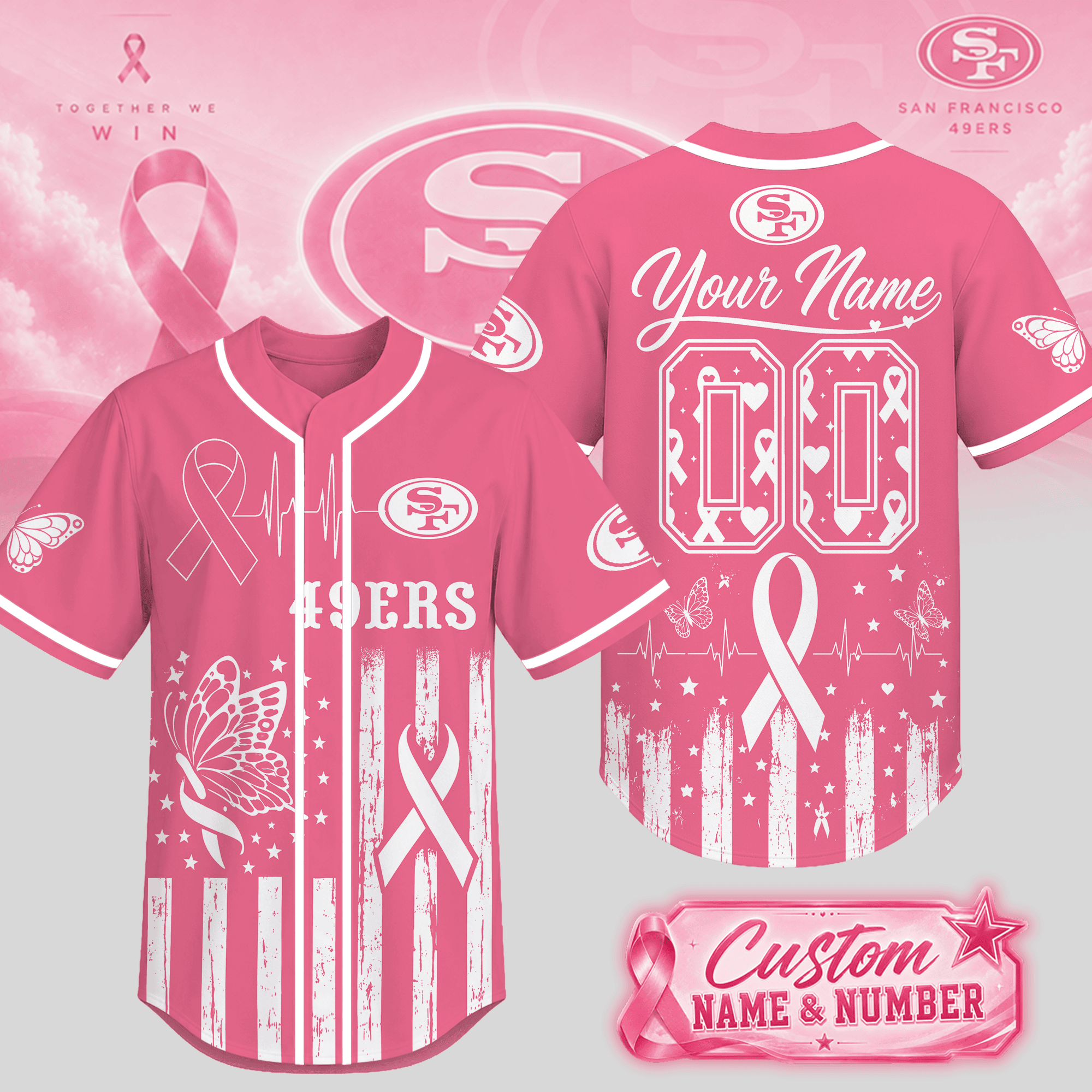 San Francisco 49ers | Premium NFL Together We Win Jersey NTH1