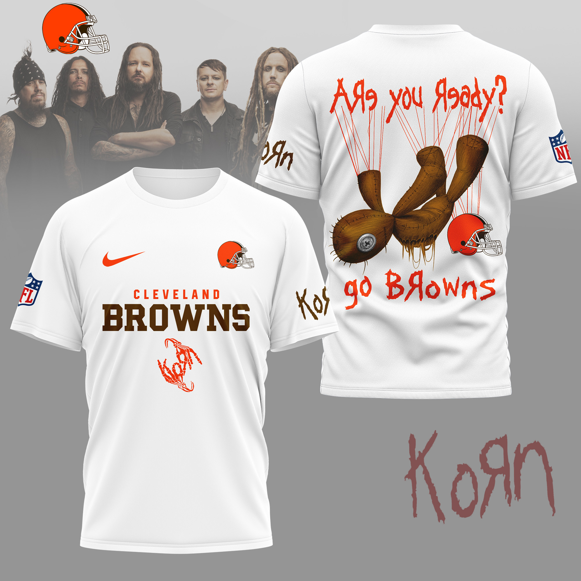 Cleveland Browns | Premium NFL Korn Fan Shirt NY