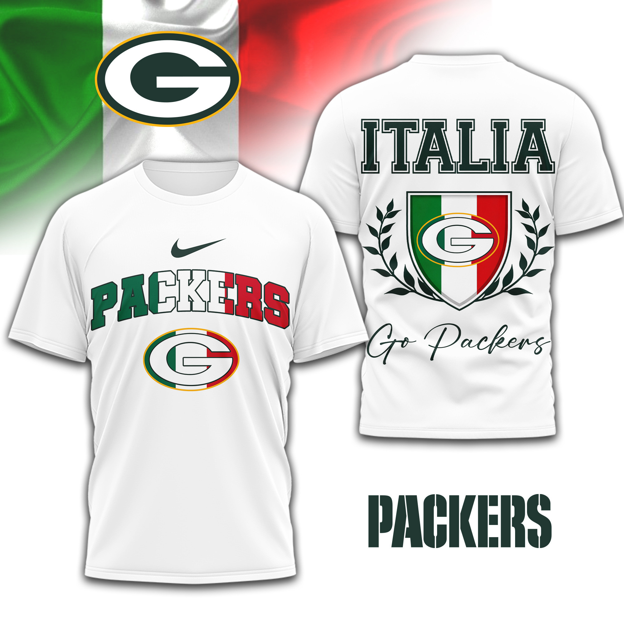 Green Bay Packers | Premium NFL Italia 3D Shirt TD090126