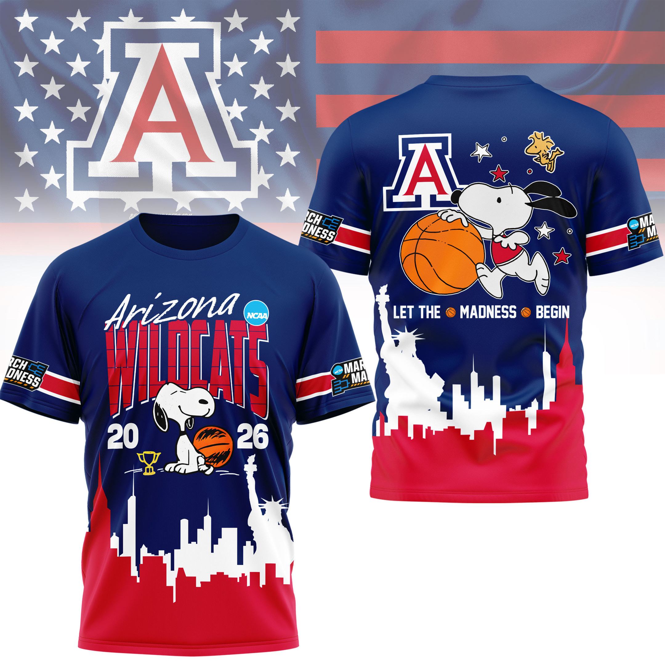 Arizona Wildcats | Premium NCAA March Madness 3D Shirt PBN9HWZ