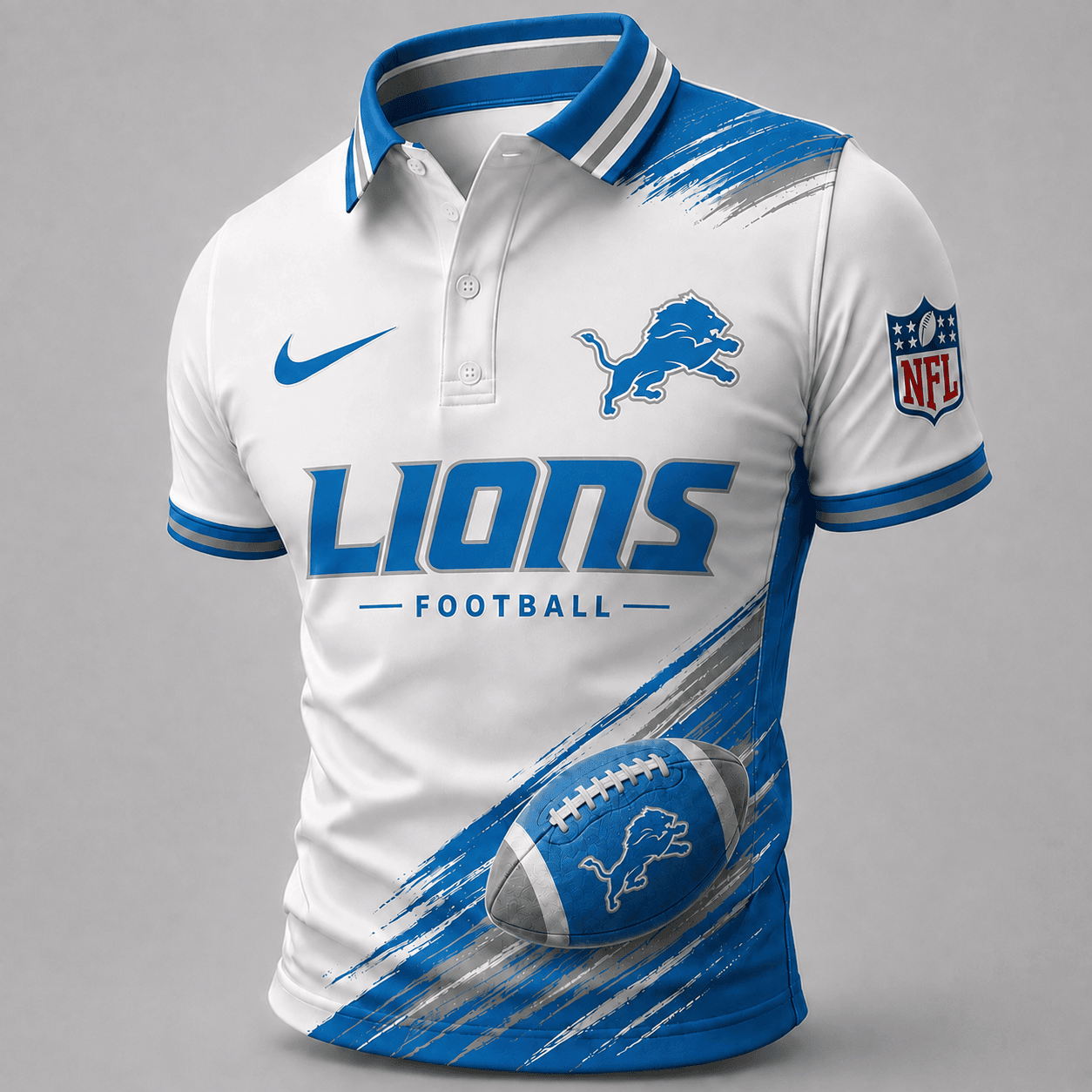 Detroit Lions | Premium NFL Dynamic Gridiron Style Polo TD