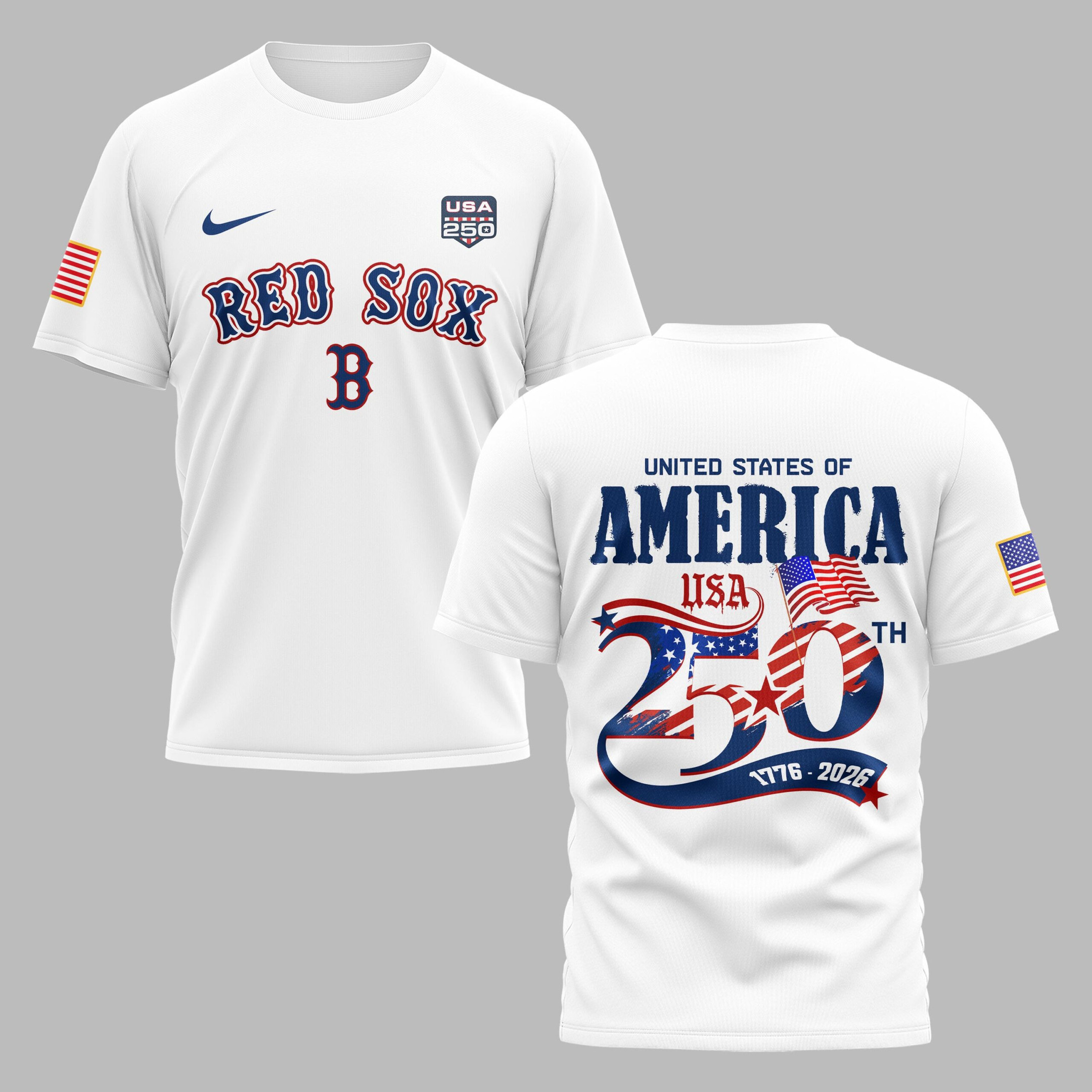Boston Red Sox X 250 Years Of Freedom Premium T Shirt