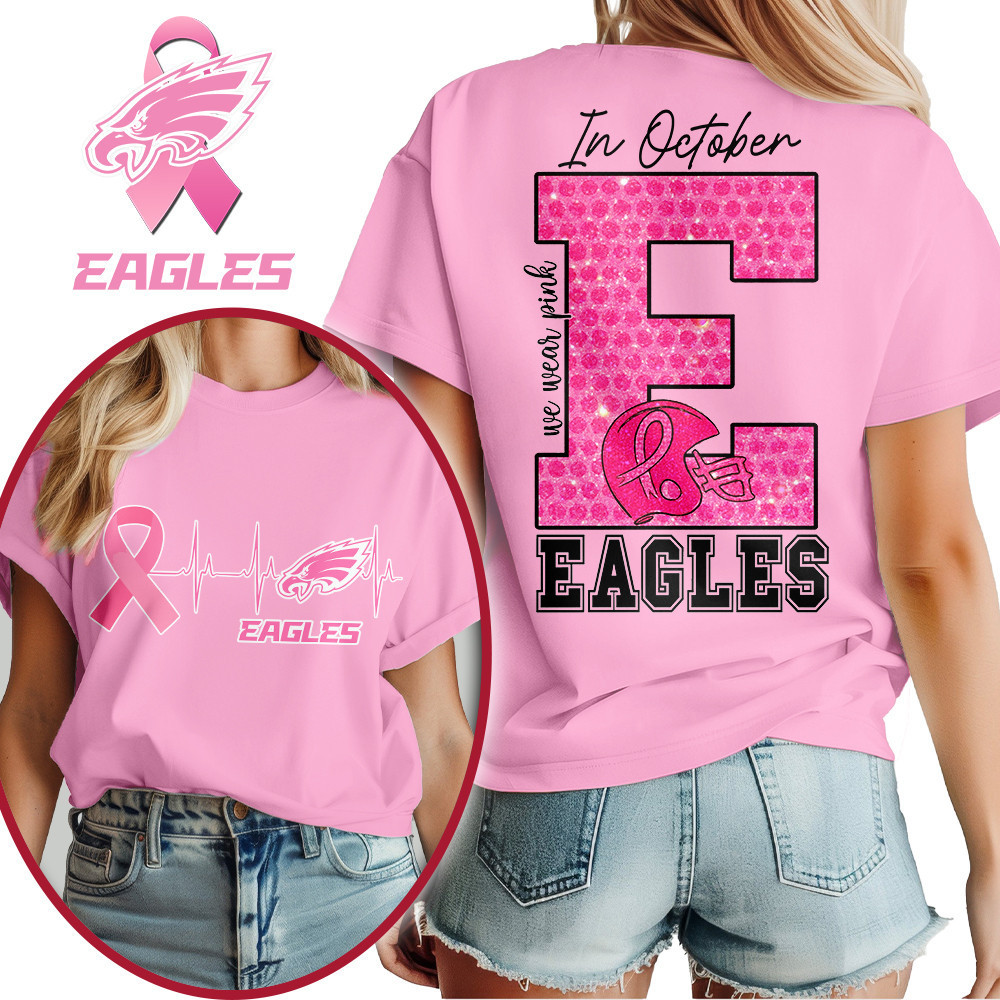 Philadelphia Eagles | Premium NFL Breast Cancer Women's Shirt MM