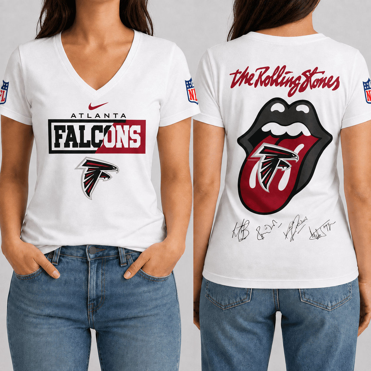 Atlanta Falcons | Premium NFL Rock 'n' Roll Spirit T-Shirt TD
